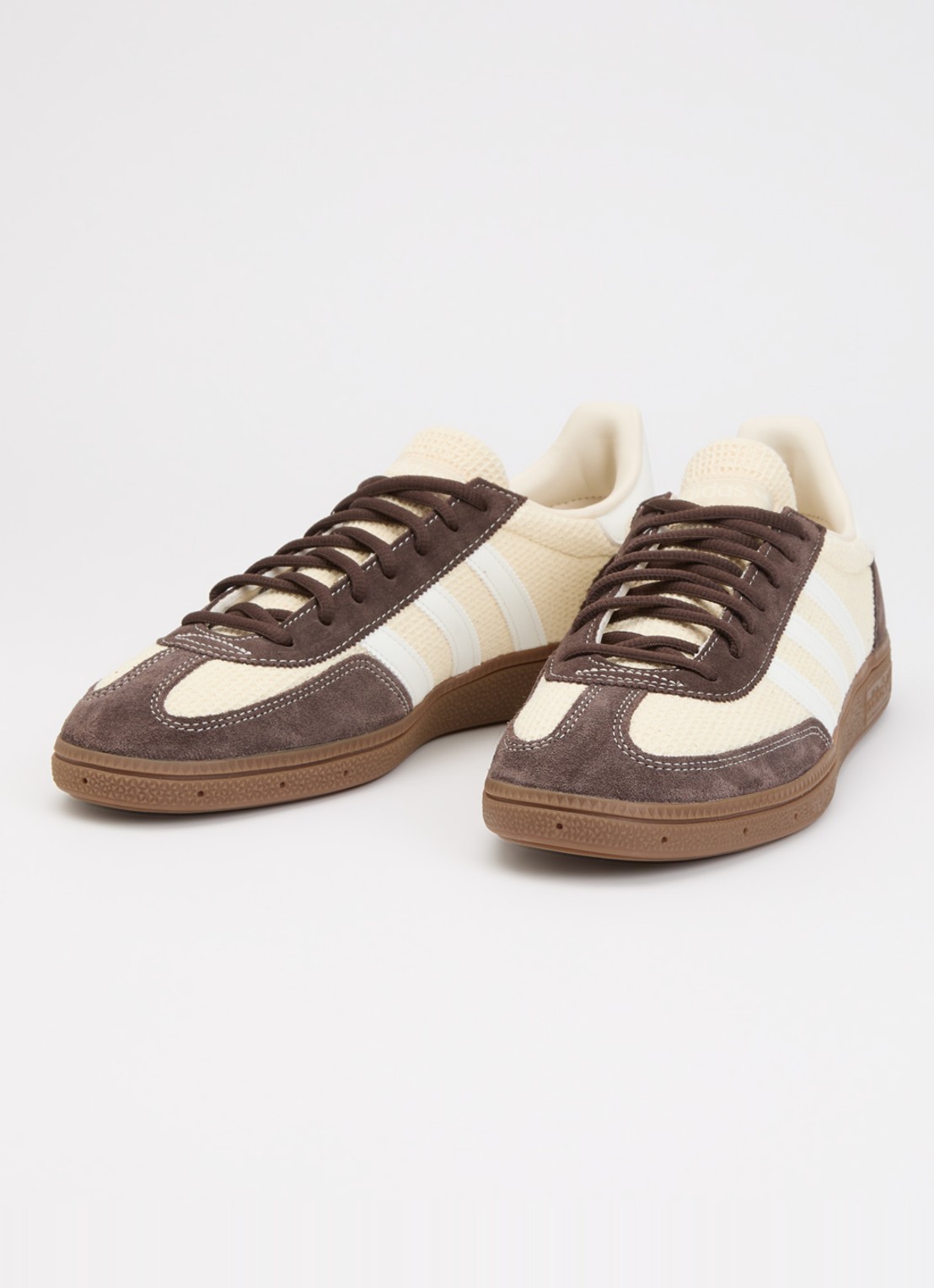Adidas Handball Spezial sneaker van suède met leren details  - detail 2 donkerbruin