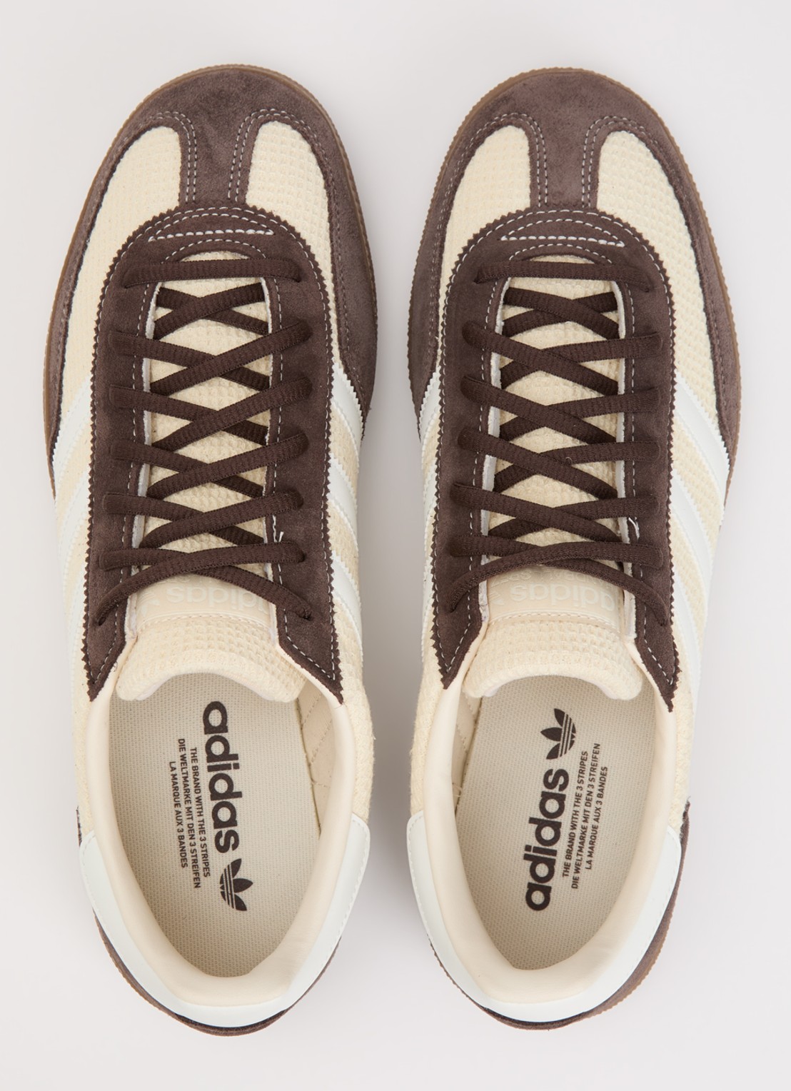 Adidas Handball Spezial sneaker van suède met leren details  - detail 3 donkerbruin