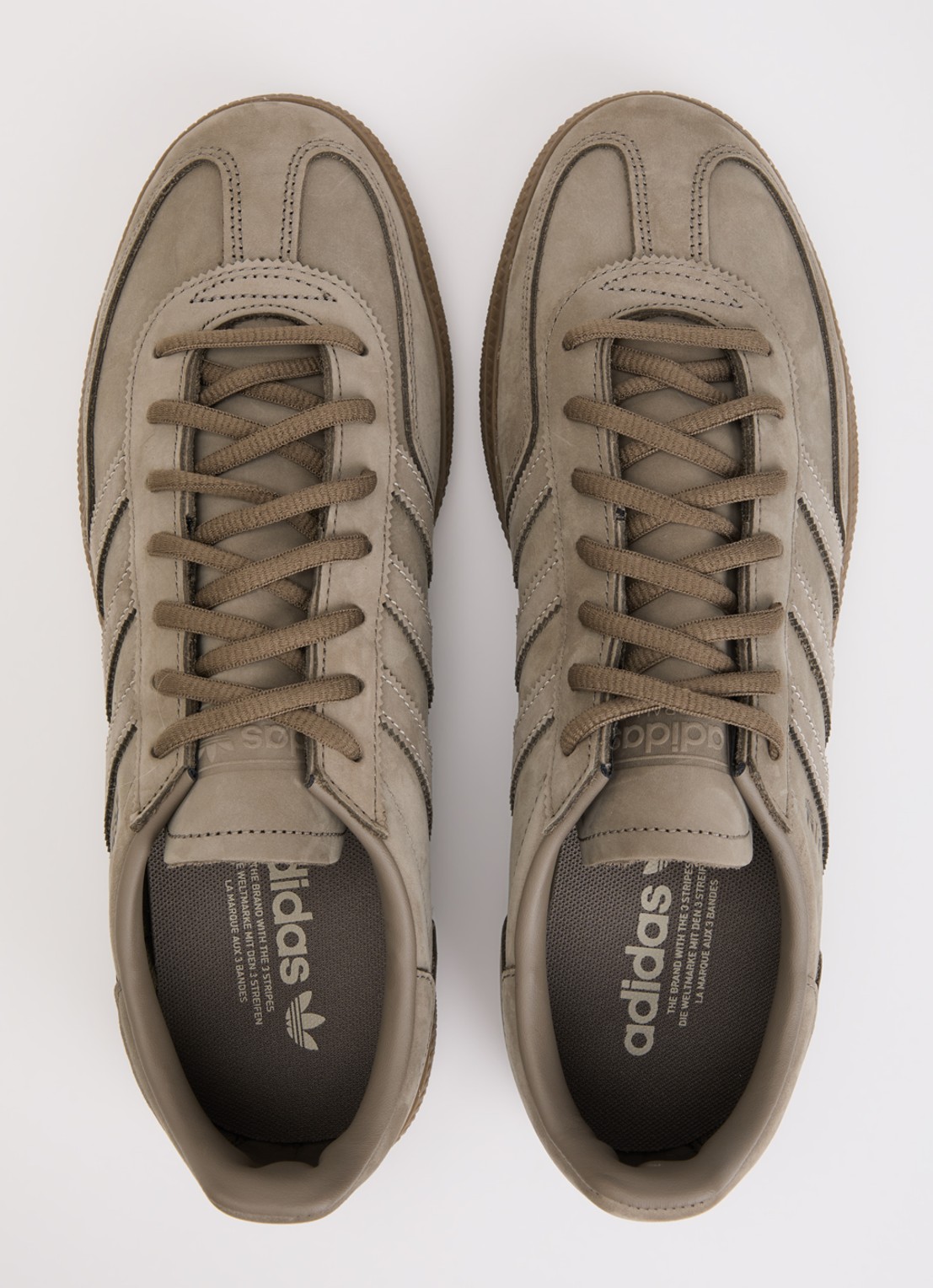 Adidas Handball Spezial sneaker van suède met leren details  - detail 4 bruin