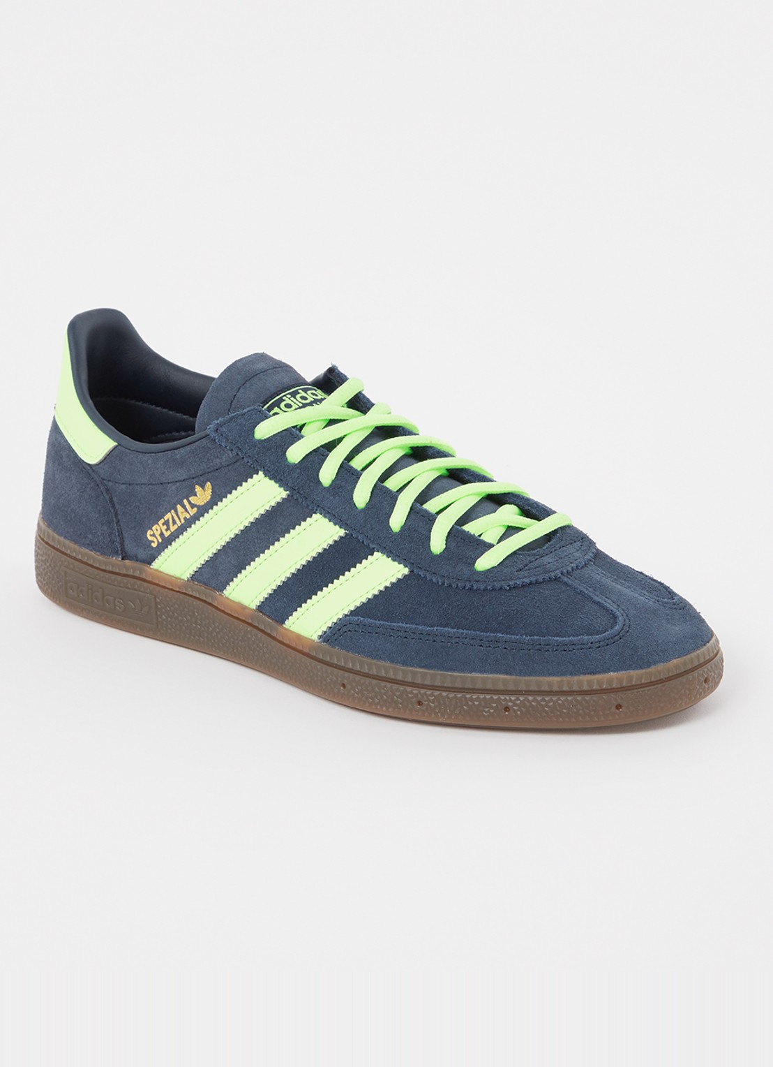 Adidas Handball Spezial sneaker van suède met leren details - voorkant indigo