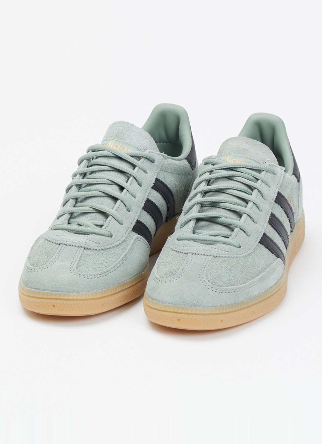 Adidas Handball Spezial sneaker van suéde met leren details  - detail 3 blauwgrijs