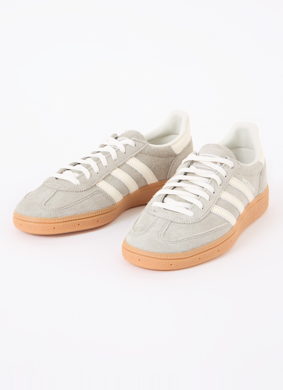 Adidas Handball Spezial sneaker van suède - detail 3 lichtgrijs