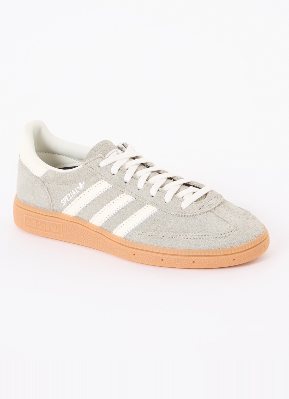 Adidas Handball Spezial sneaker van suède - voorkant 2 lichtgrijs