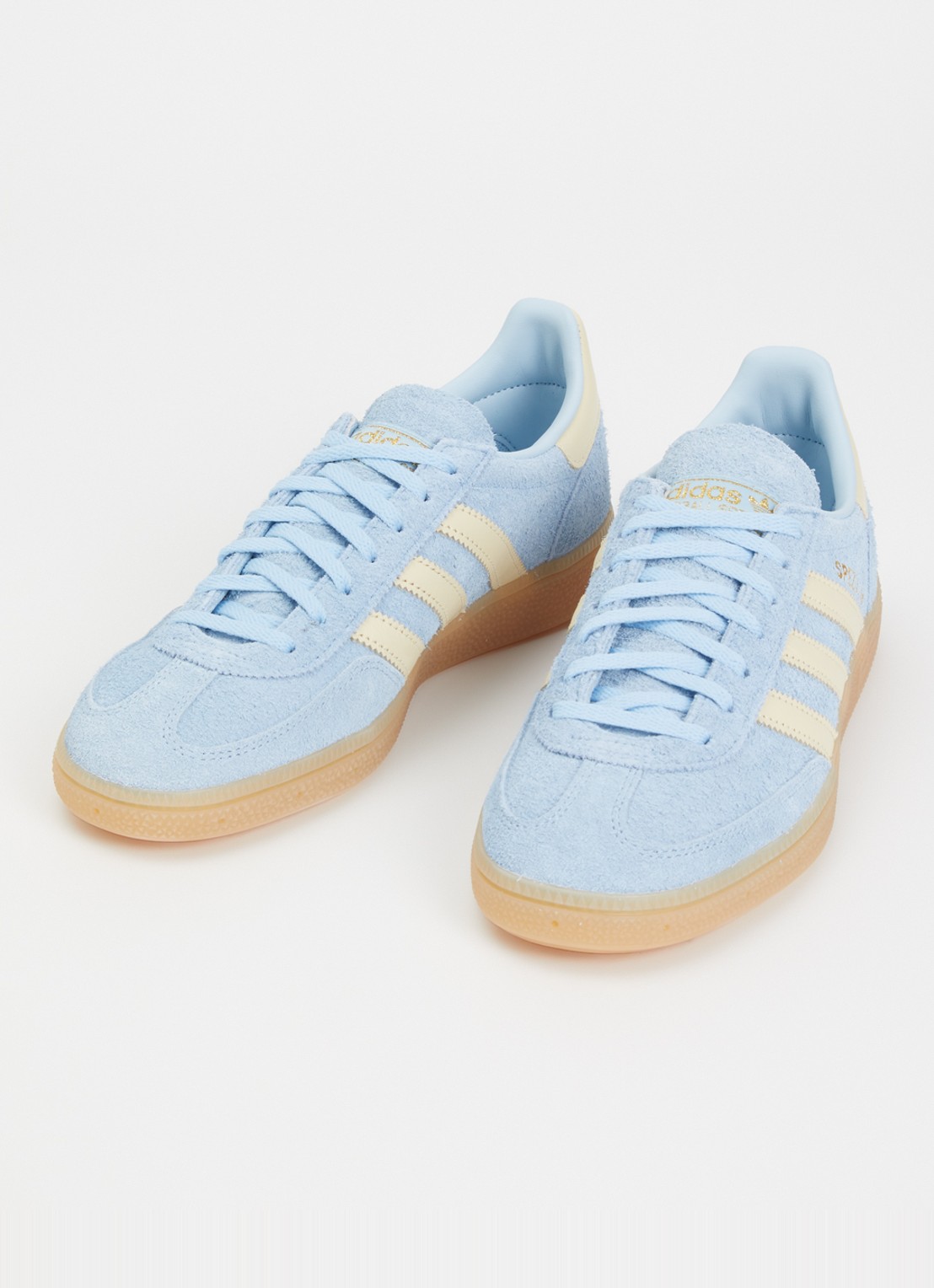 Adidas Handball Spezial sneaker van suède - detail lichtblauw