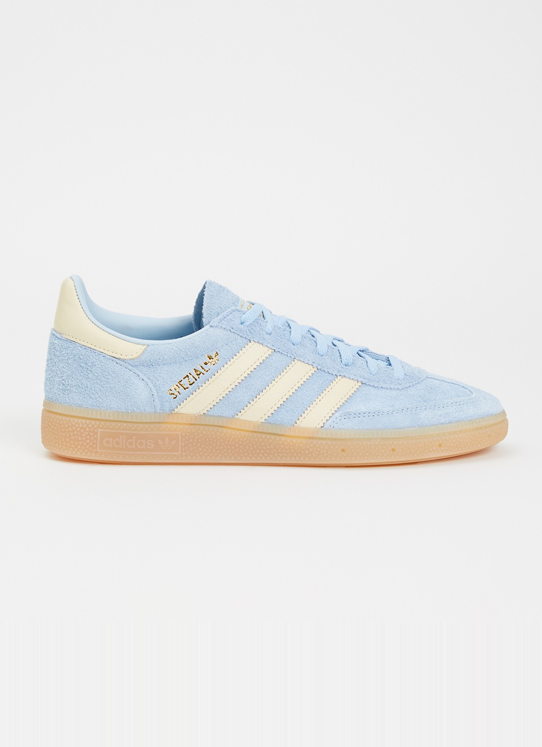 Adidas Handball Spezial sneaker van suède - voorkant 4 lichtblauw