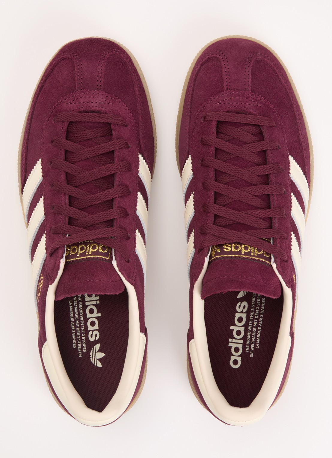 Adidas Handball Spezial sneaker van suède - detail 4 bordeauxrood