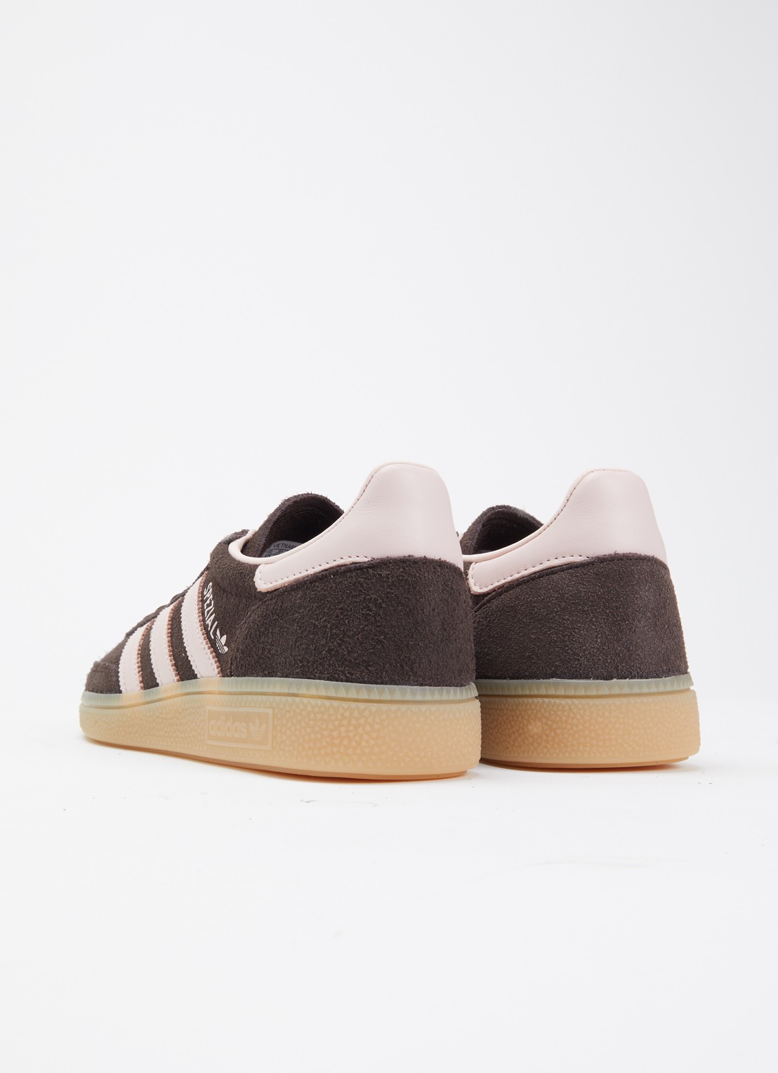 Adidas Handball Spezial sneaker van suéde  - achterkant donkerbruin