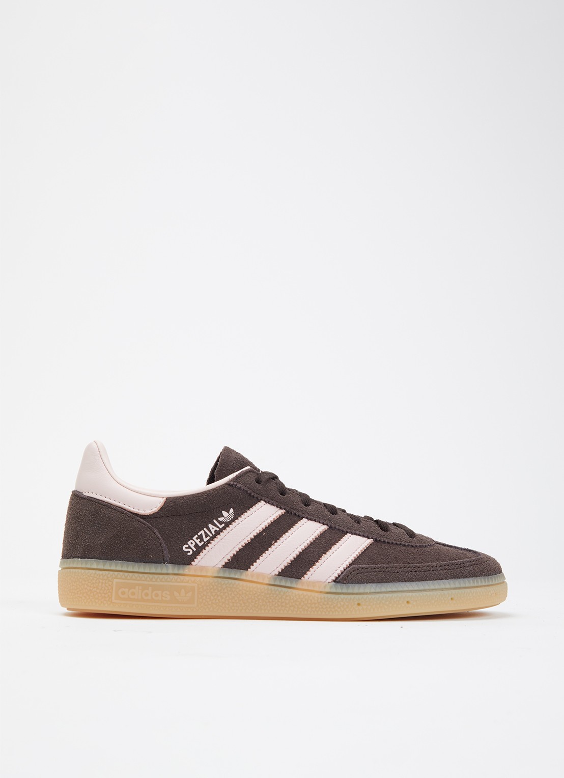 Adidas Handball Spezial sneaker van suéde  - voorkant 2 donkerbruin