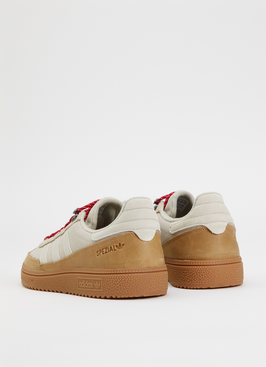 Adidas Handball Spezial WTR sneaker met details van suède - achterkant beige