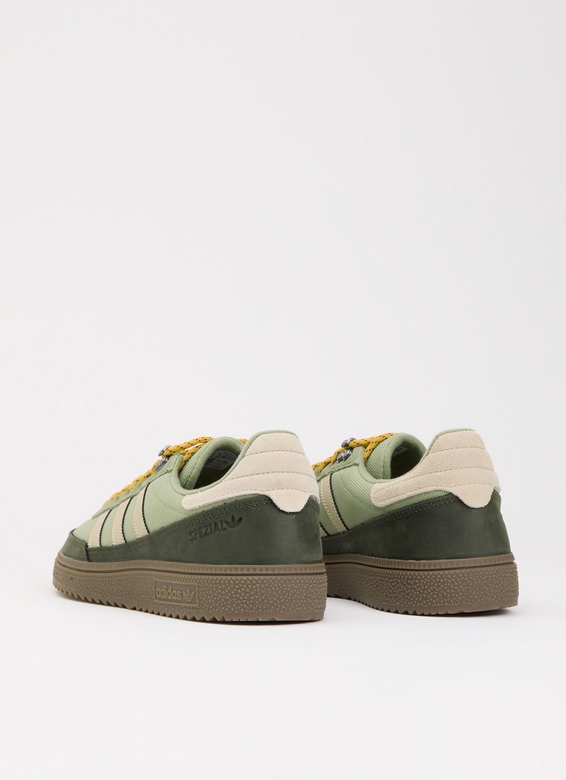Adidas Handball Spezial WTR sneaker met details van suède - achterkant 4 groen