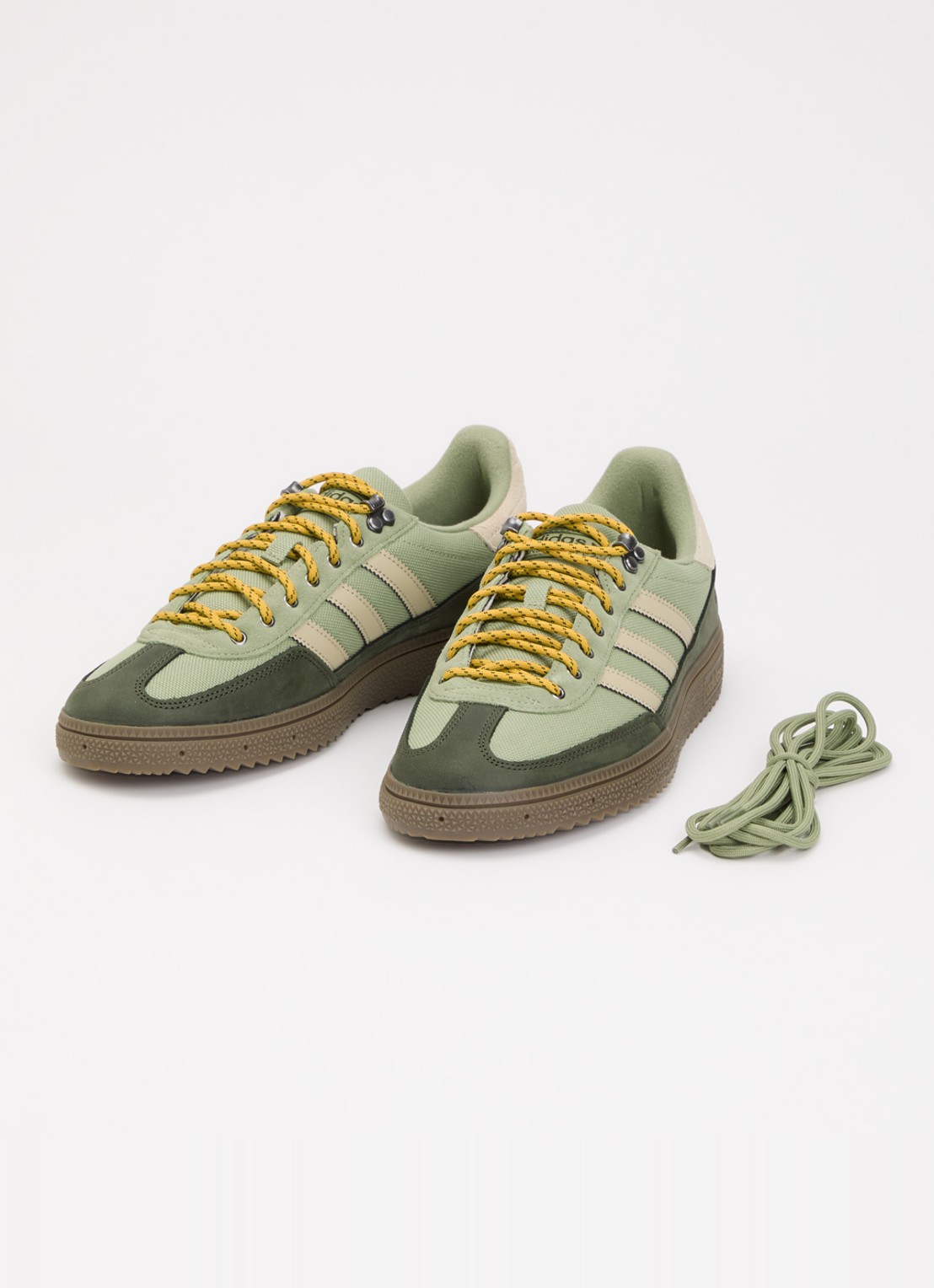 Adidas Handball Spezial WTR sneaker met details van suède - detail groen
