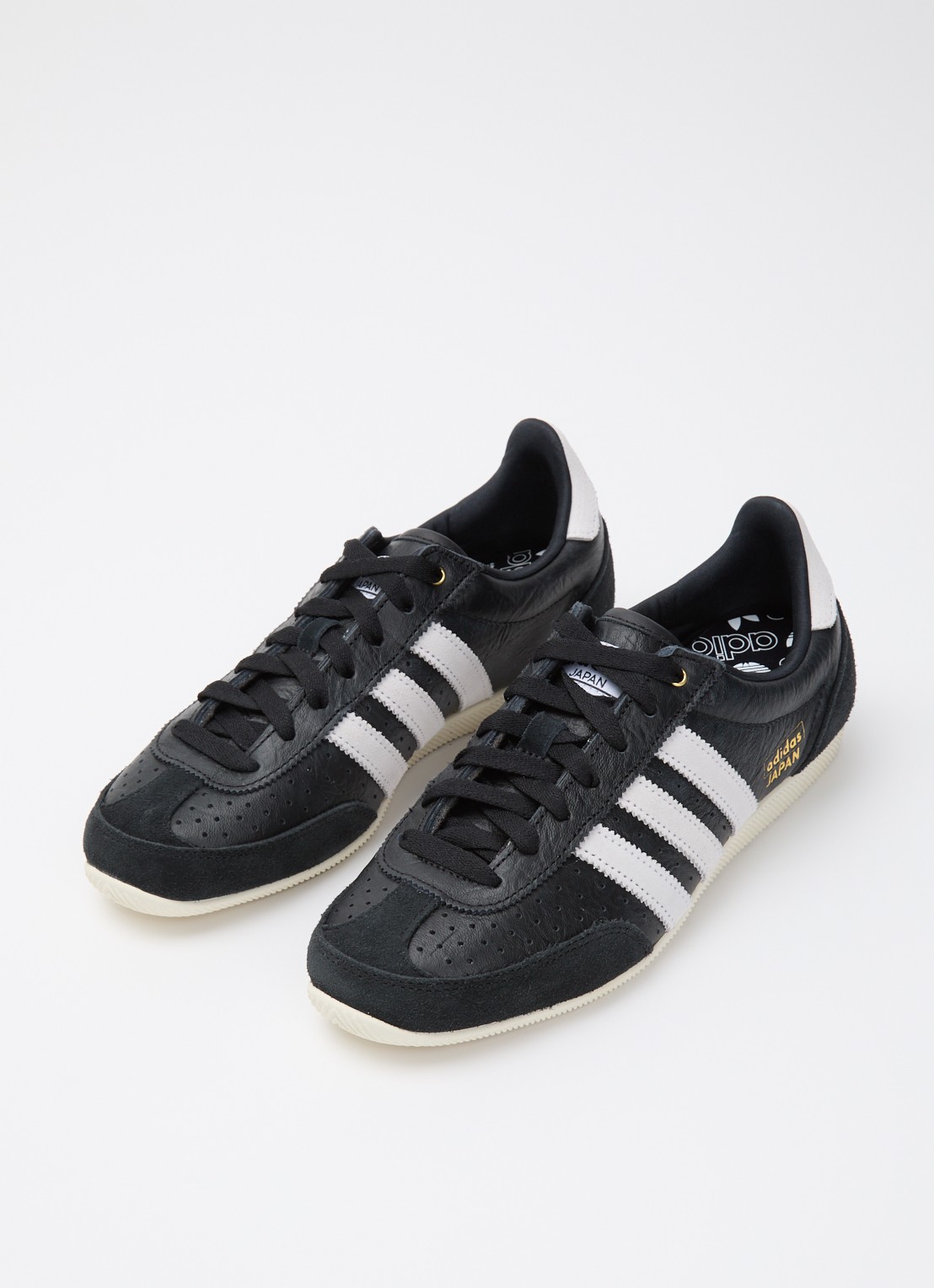 Adidas Japan sneaker van leer met suède details - detail zwart