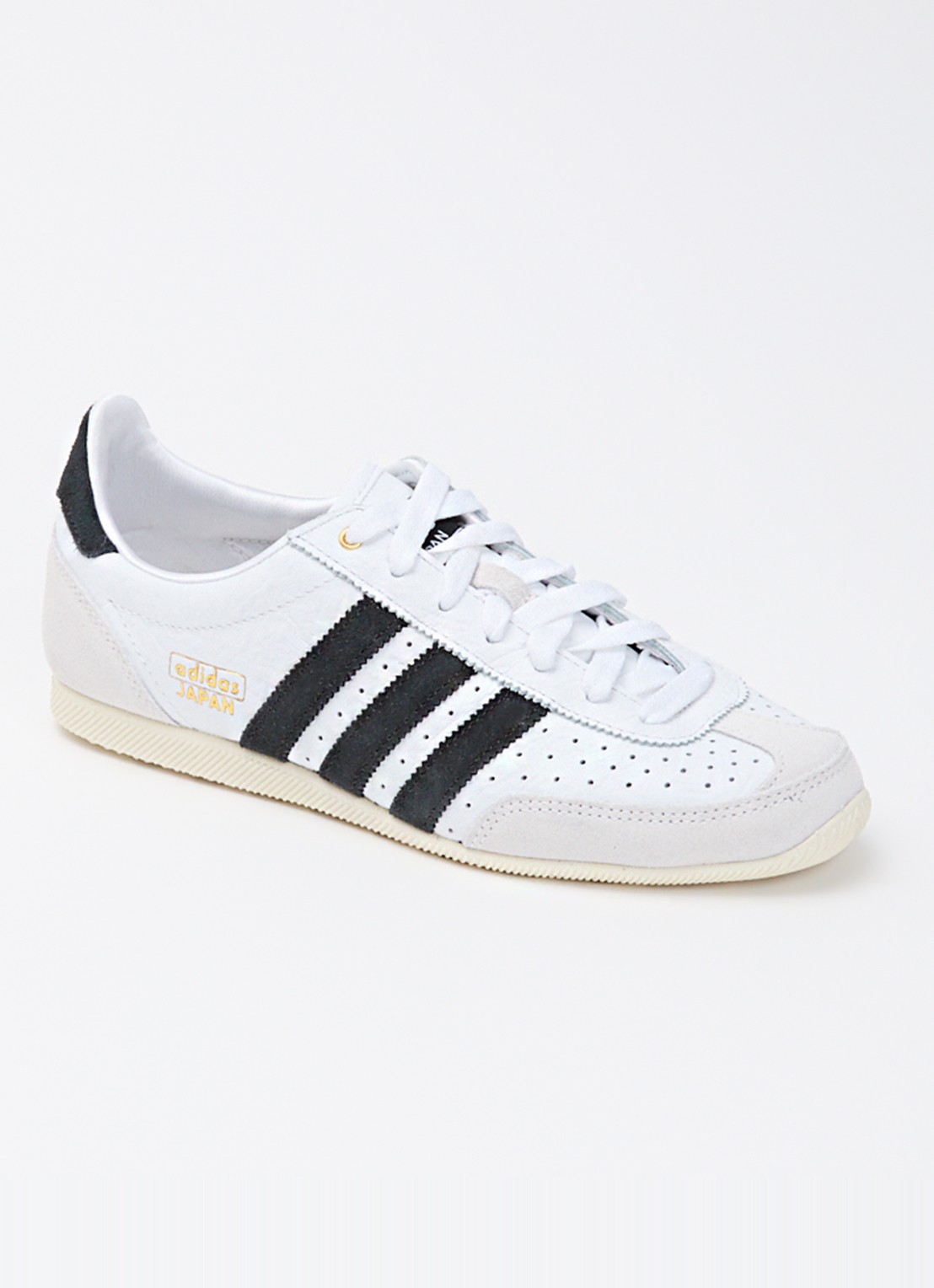 Adidas Japan sneaker van leer met suède details - voorkant 5 wit
