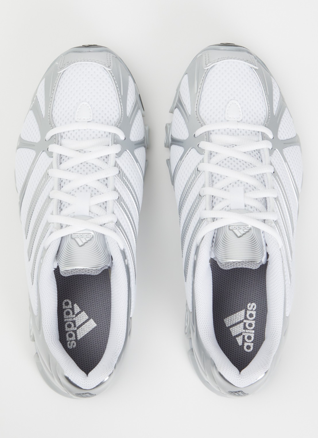 Adidas Mega Ghostride sneaker van mesh met metallic finish - detail 2 zilver
