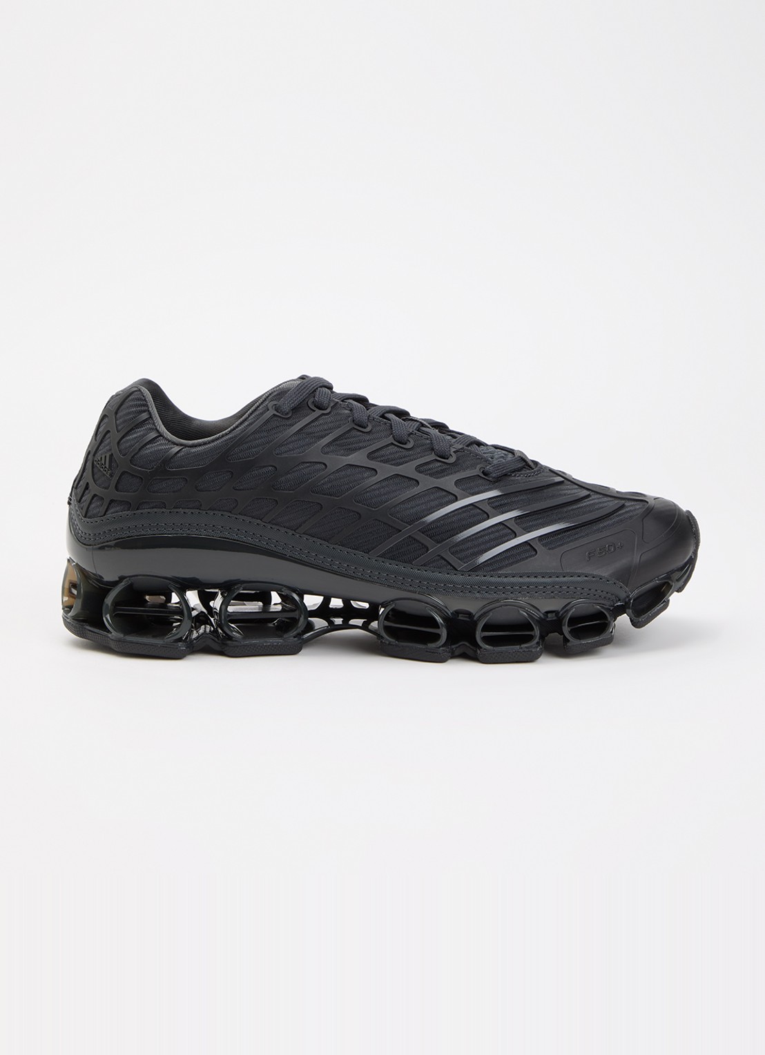 Adidas Megaride F50 sneaker met logo  - voorkant zwart
