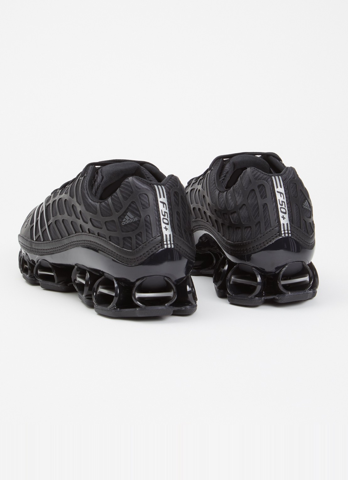 Adidas Megaride F50 sneaker met mesh details - achterkant 2 zwart