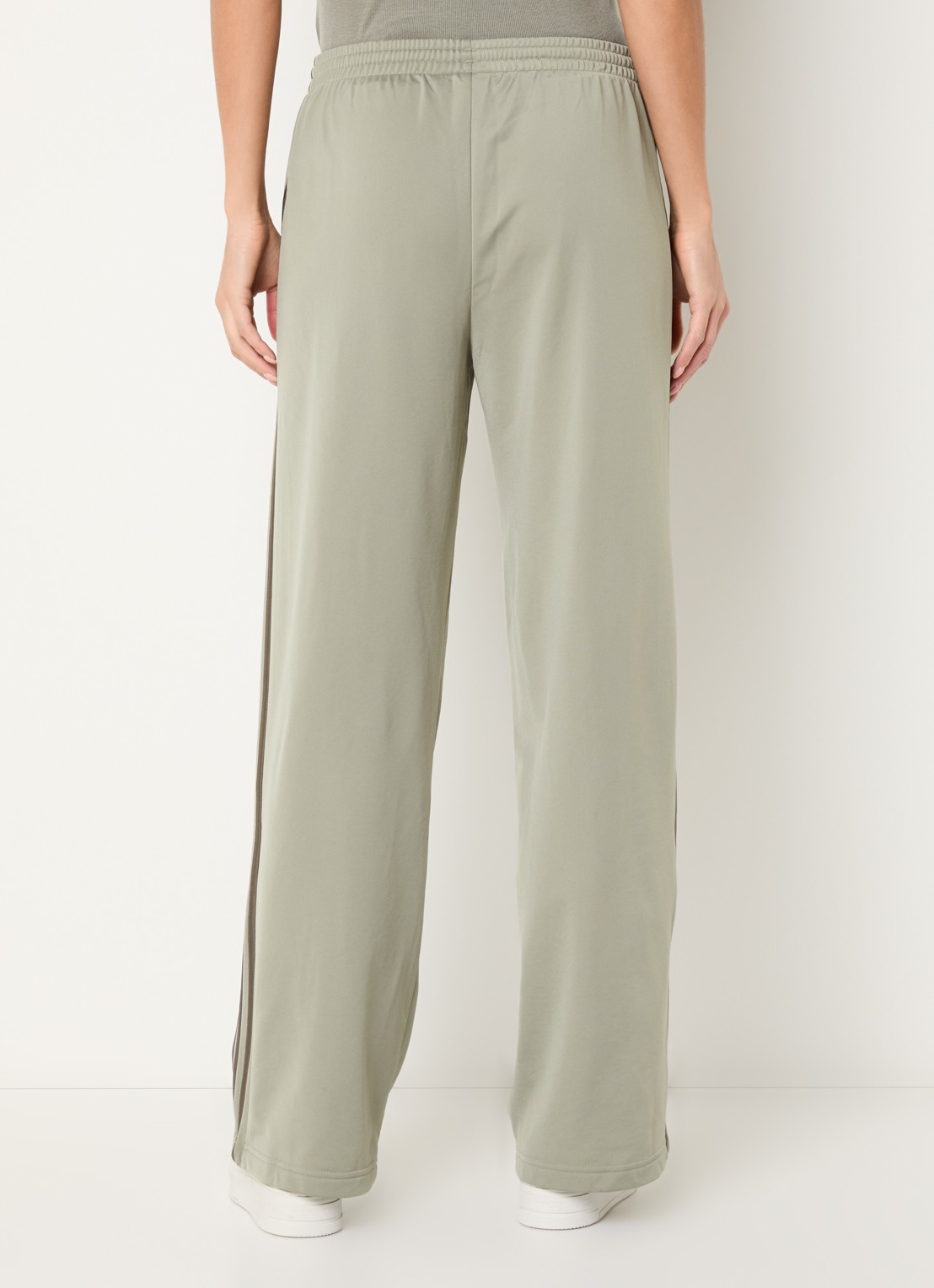 adidas Mid waist loose fit joggingbroek met ritszakken - achterkant 4 lindegroen