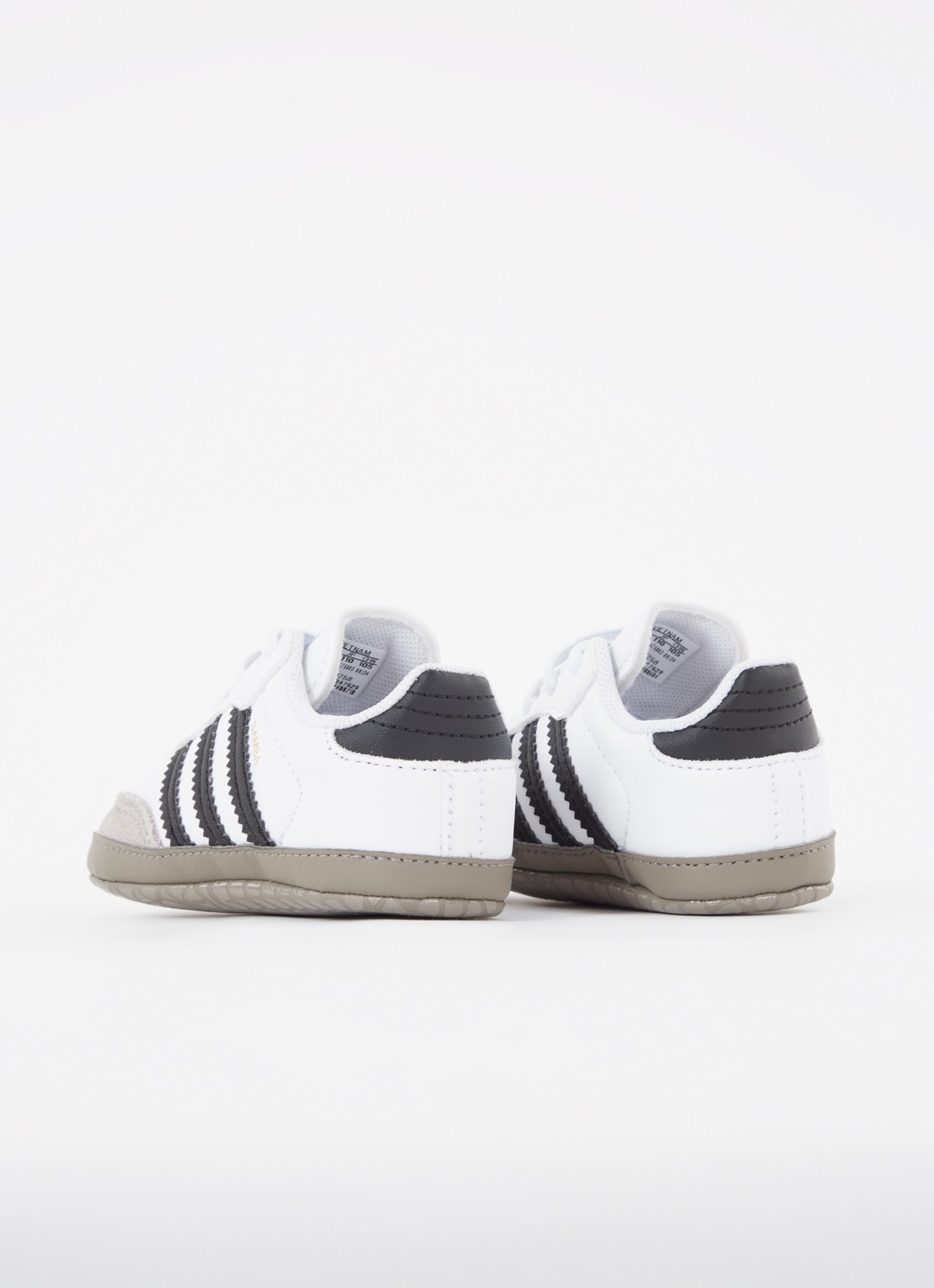 Adidas Samba babyschoentje van leer met suède details - achterkant 3 zwart