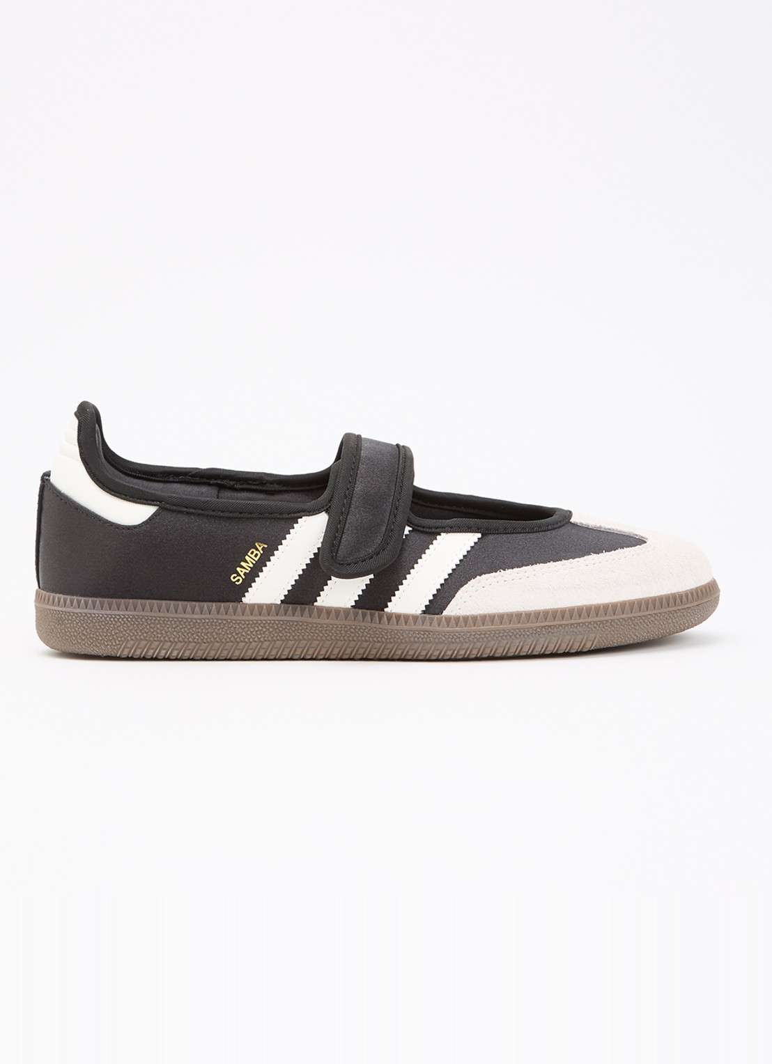 Adidas Samba Jane ballerina met details van suède - voorkant zwart