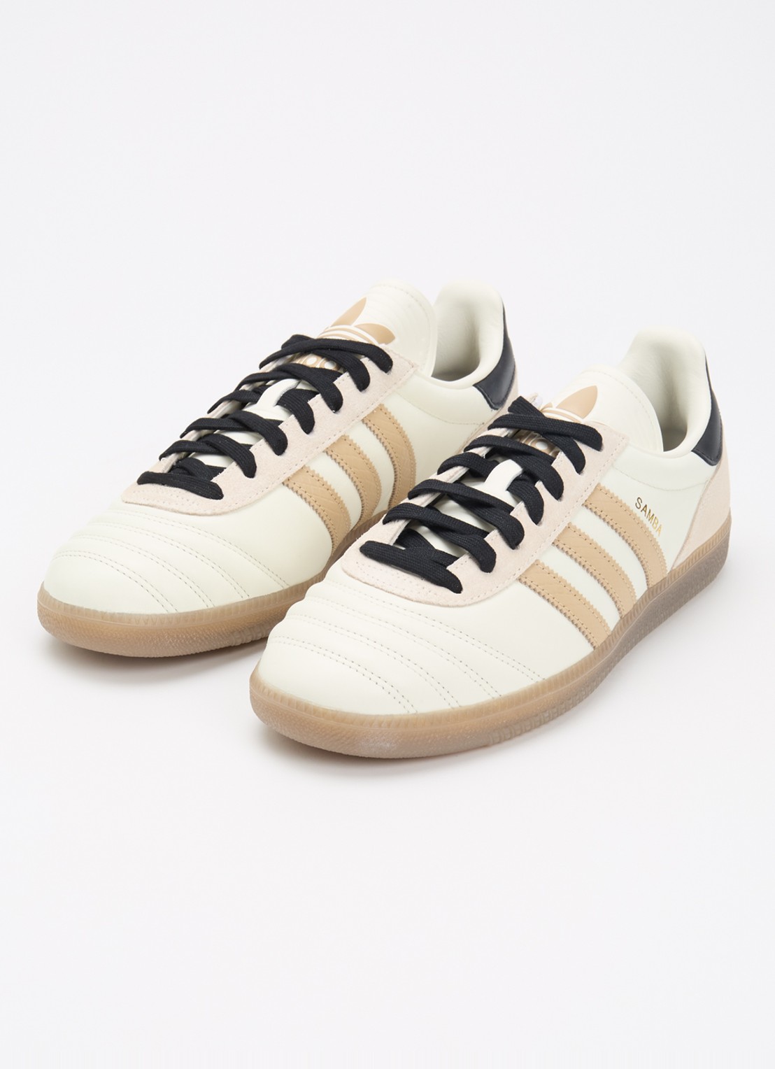 Adidas Samba JP sneaker van leer met details van suède - detail 3 gebroken wit