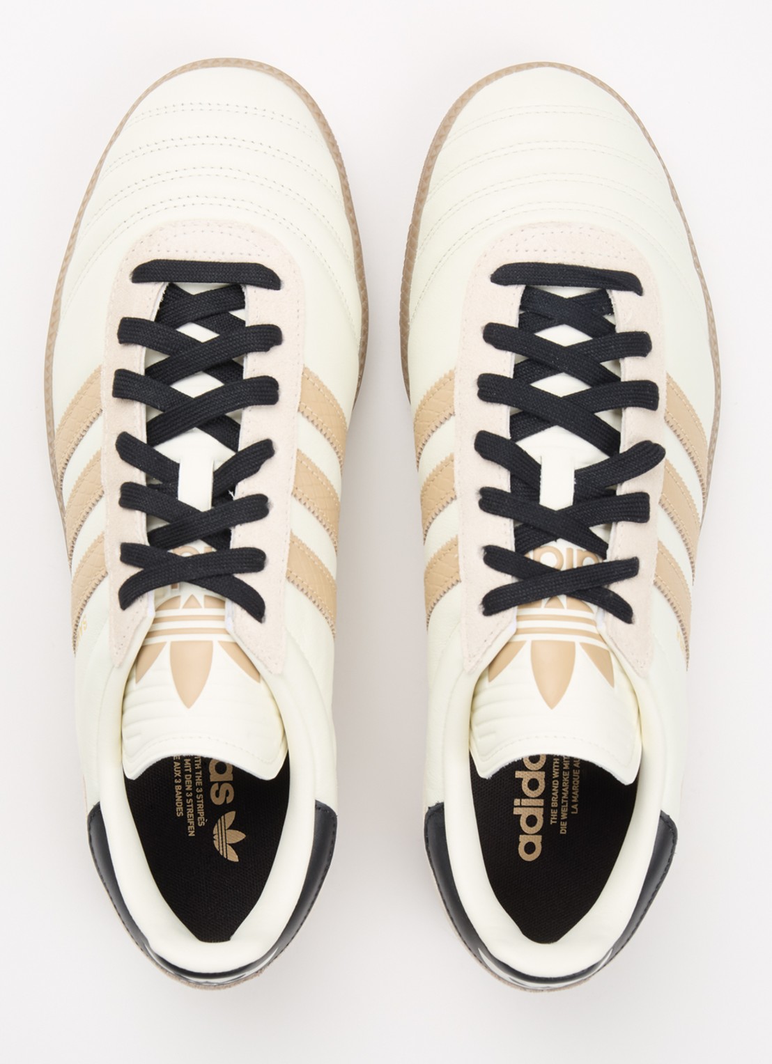 Adidas Samba JP sneaker van leer met details van suède - detail 4 gebroken wit
