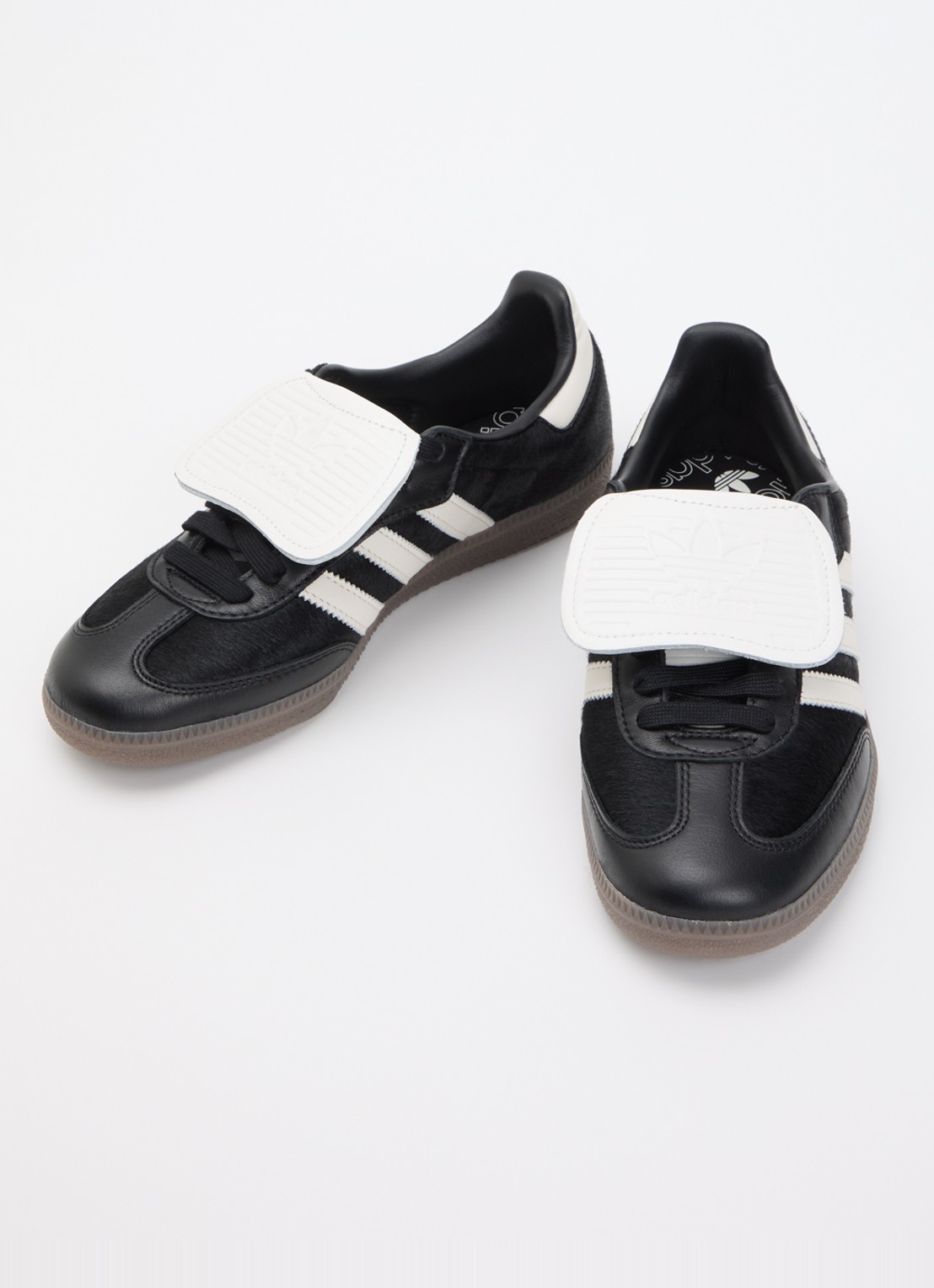 Adidas Samba LT sneaker van leer met ponyhair - detail 2 zwart