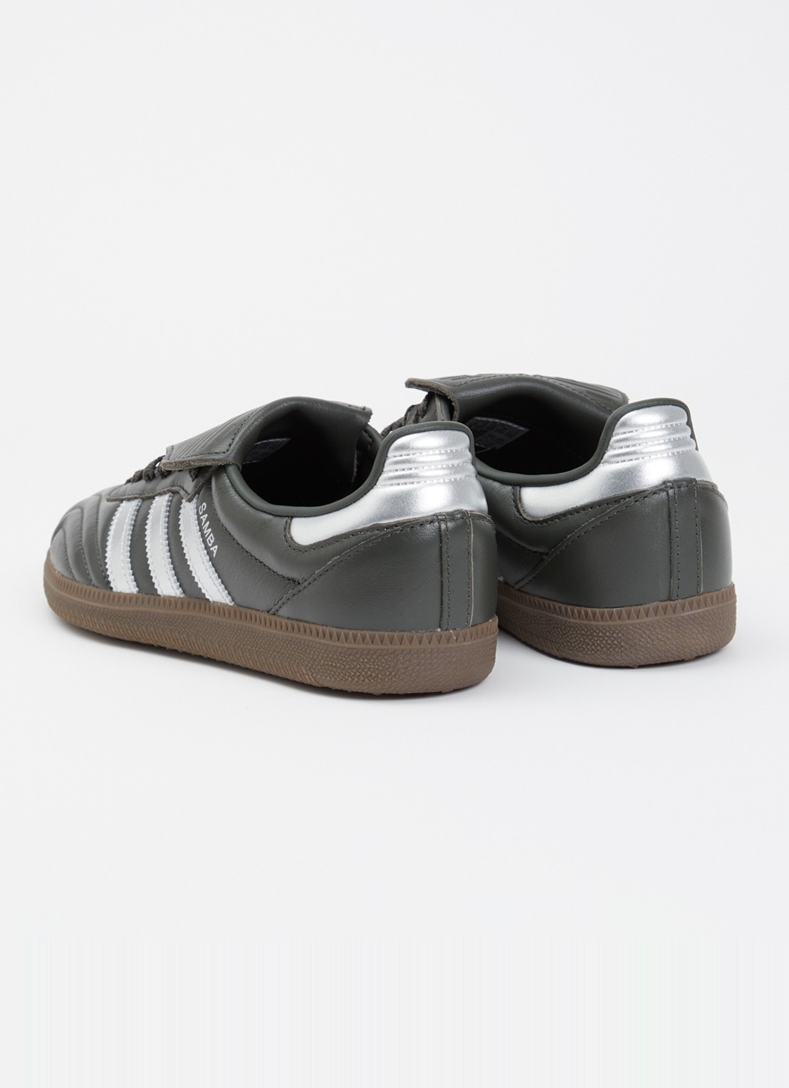 Adidas Samba LT sneaker van leer - achterkant donkergroen