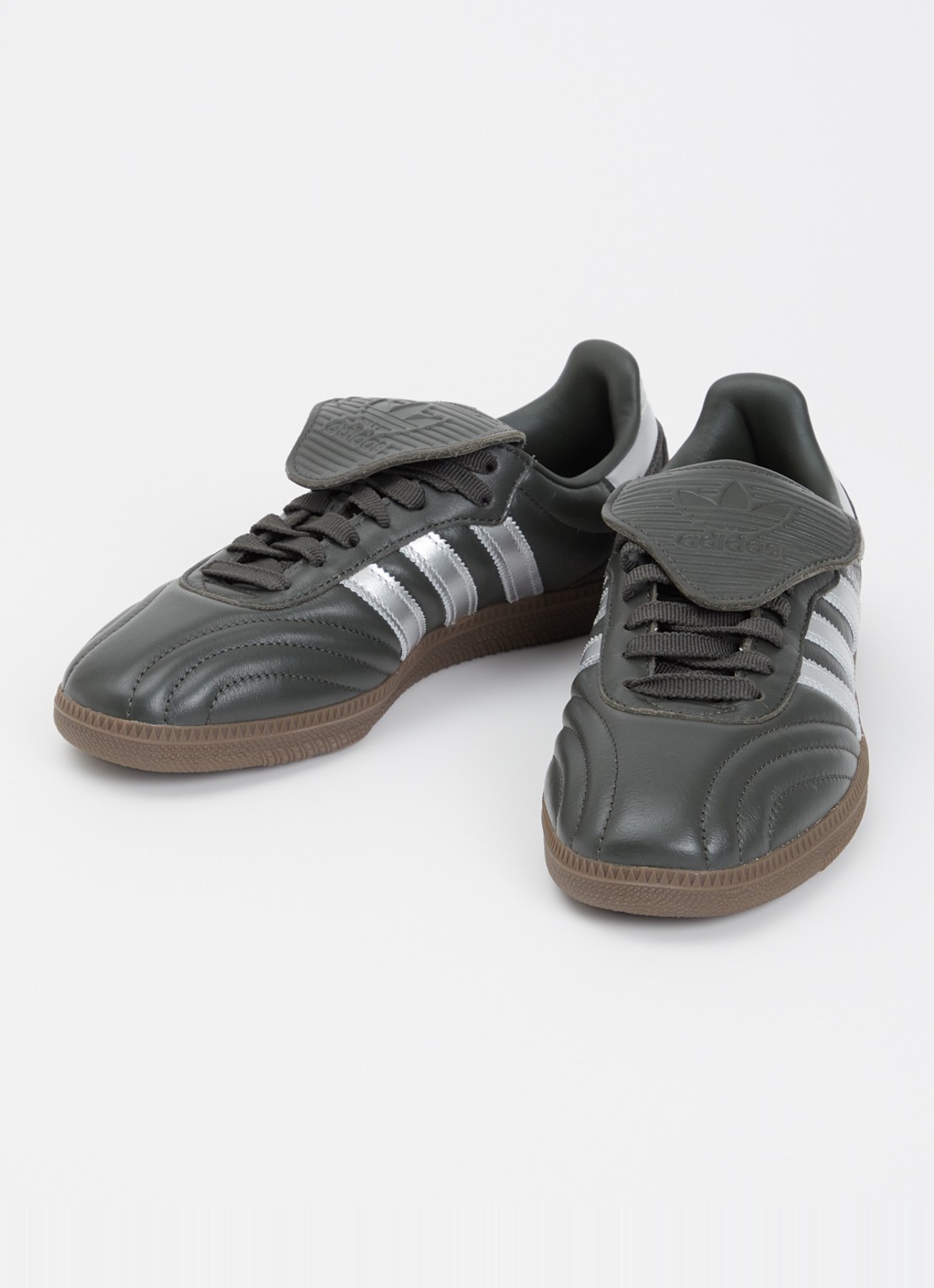 Adidas Samba LT sneaker van leer - detail 2 donkergroen