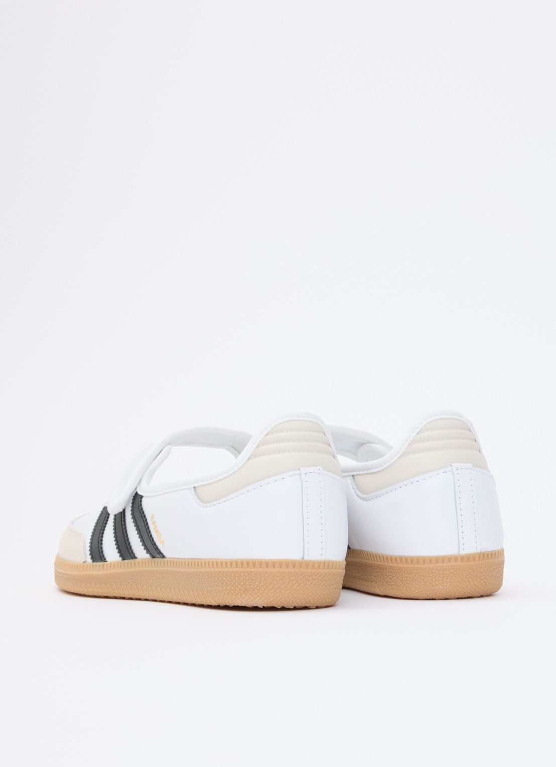 Adidas Samba OG ballerina van leer met logo - achterkant 4 wit