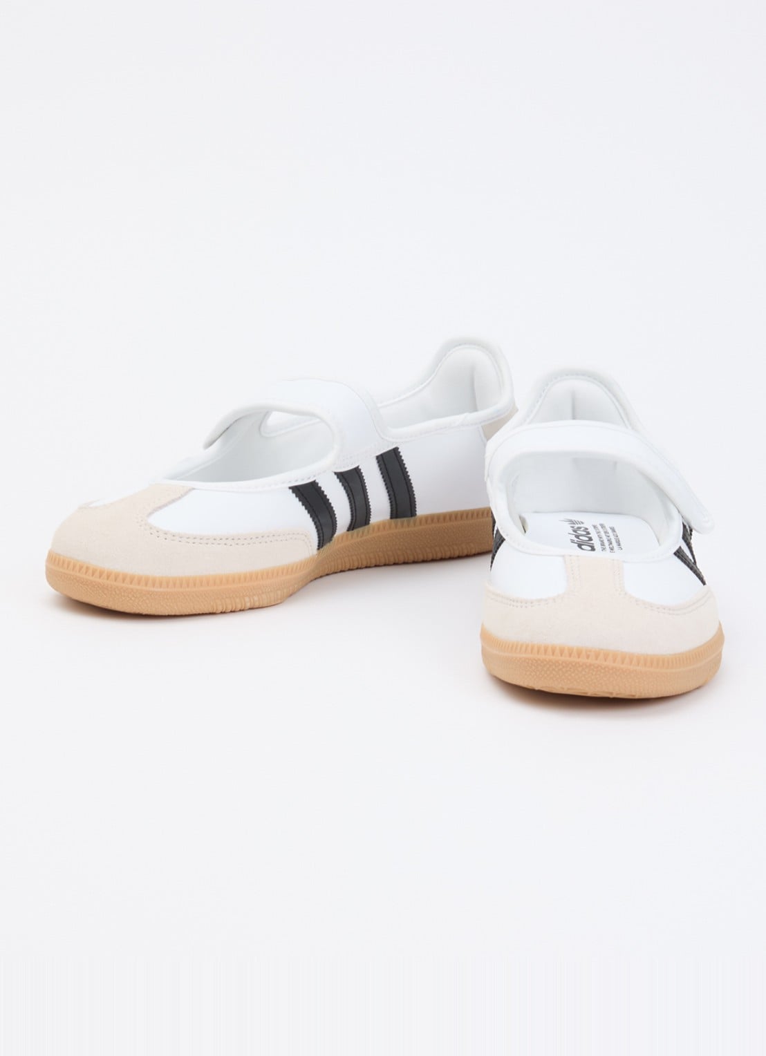 Adidas Samba OG ballerina van leer met logo - detail wit