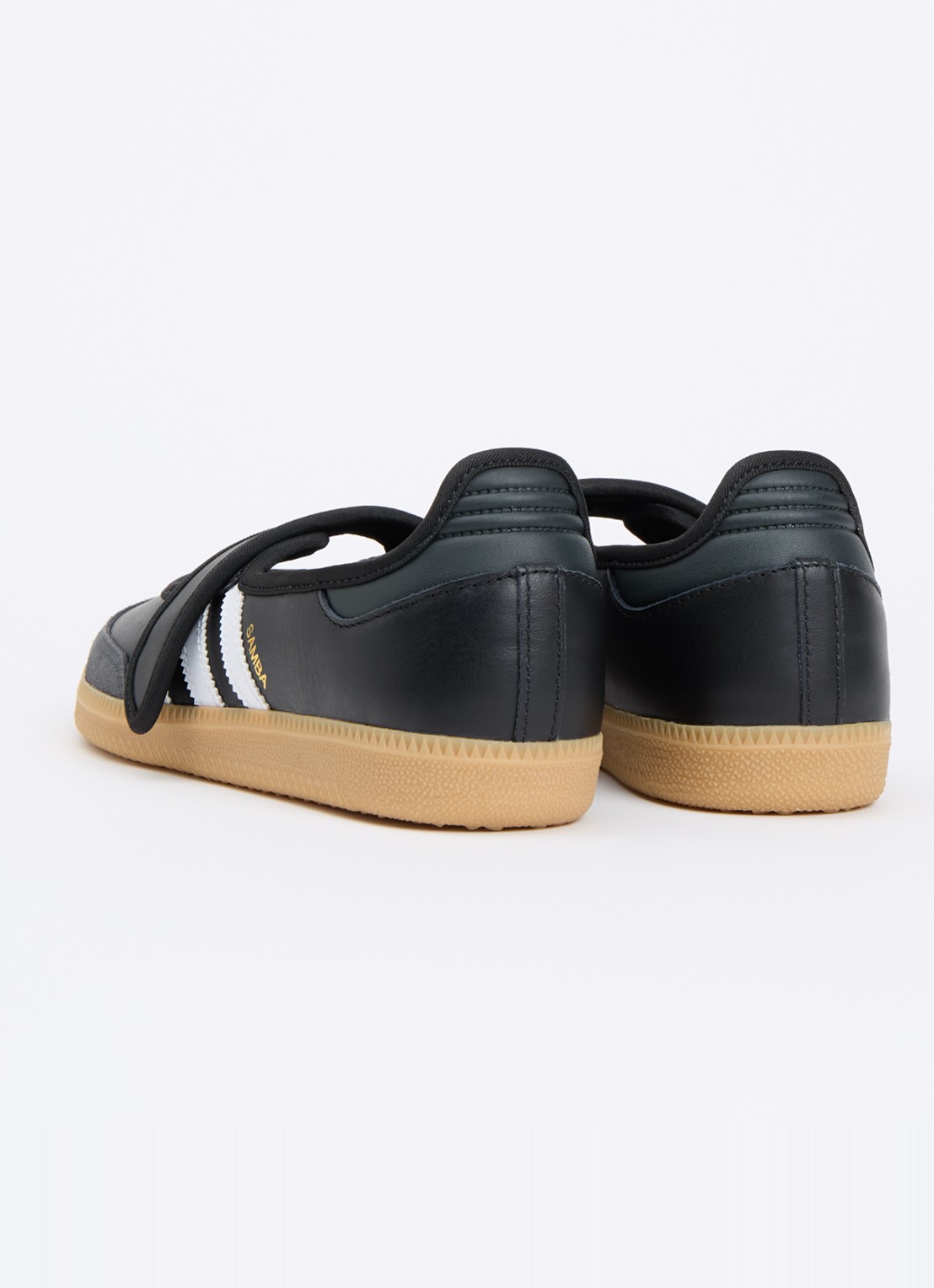 Adidas Samba OG ballerina van leer met logo - achterkant 4 zwart
