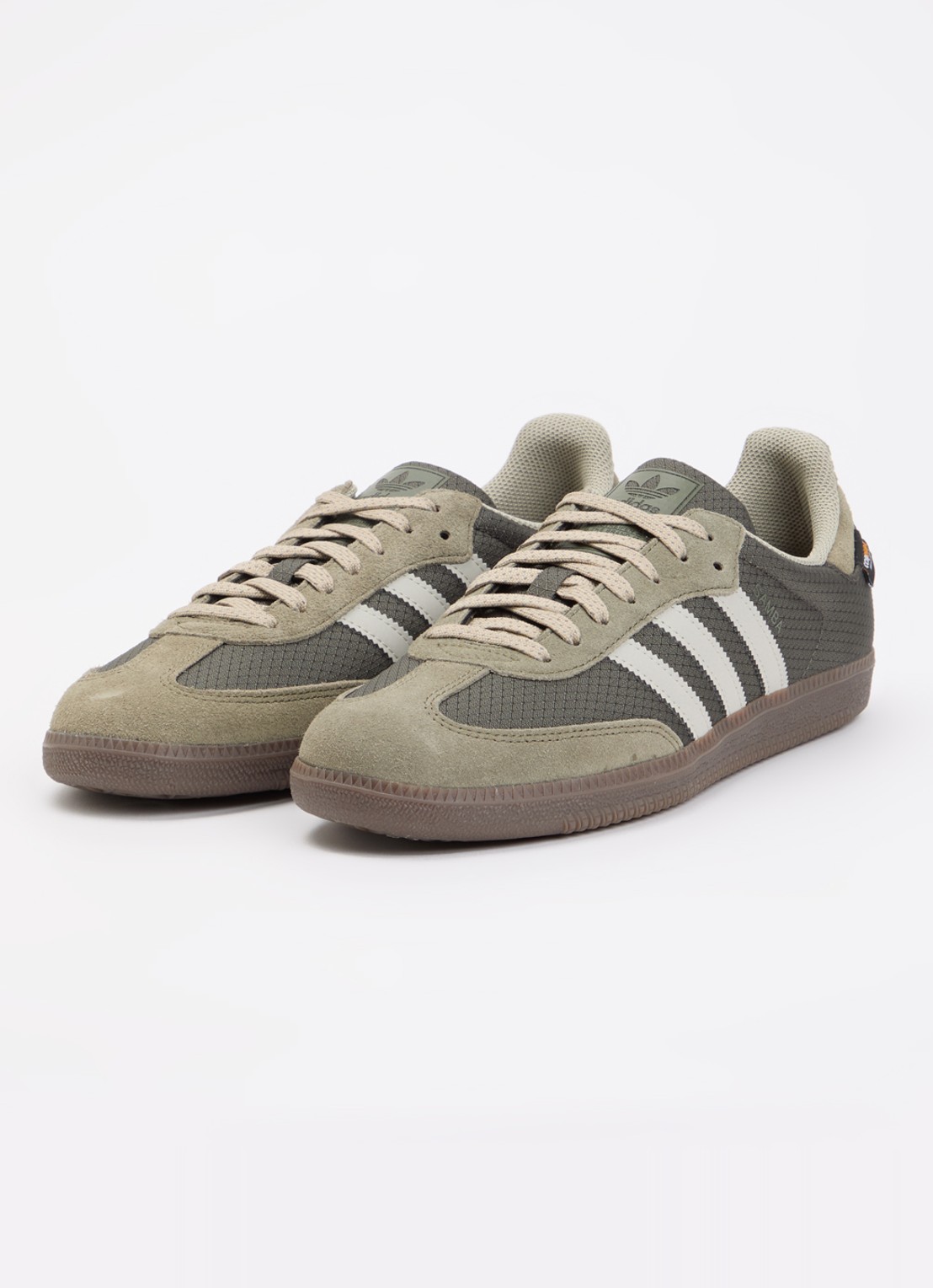 Adidas Samba OG sneaker met details van suède - detail legergroen