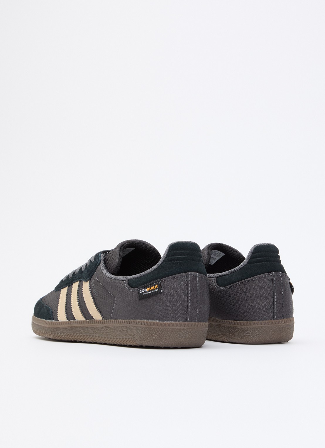 Adidas Samba OG sneaker met leren details - achterkant donkerbruin