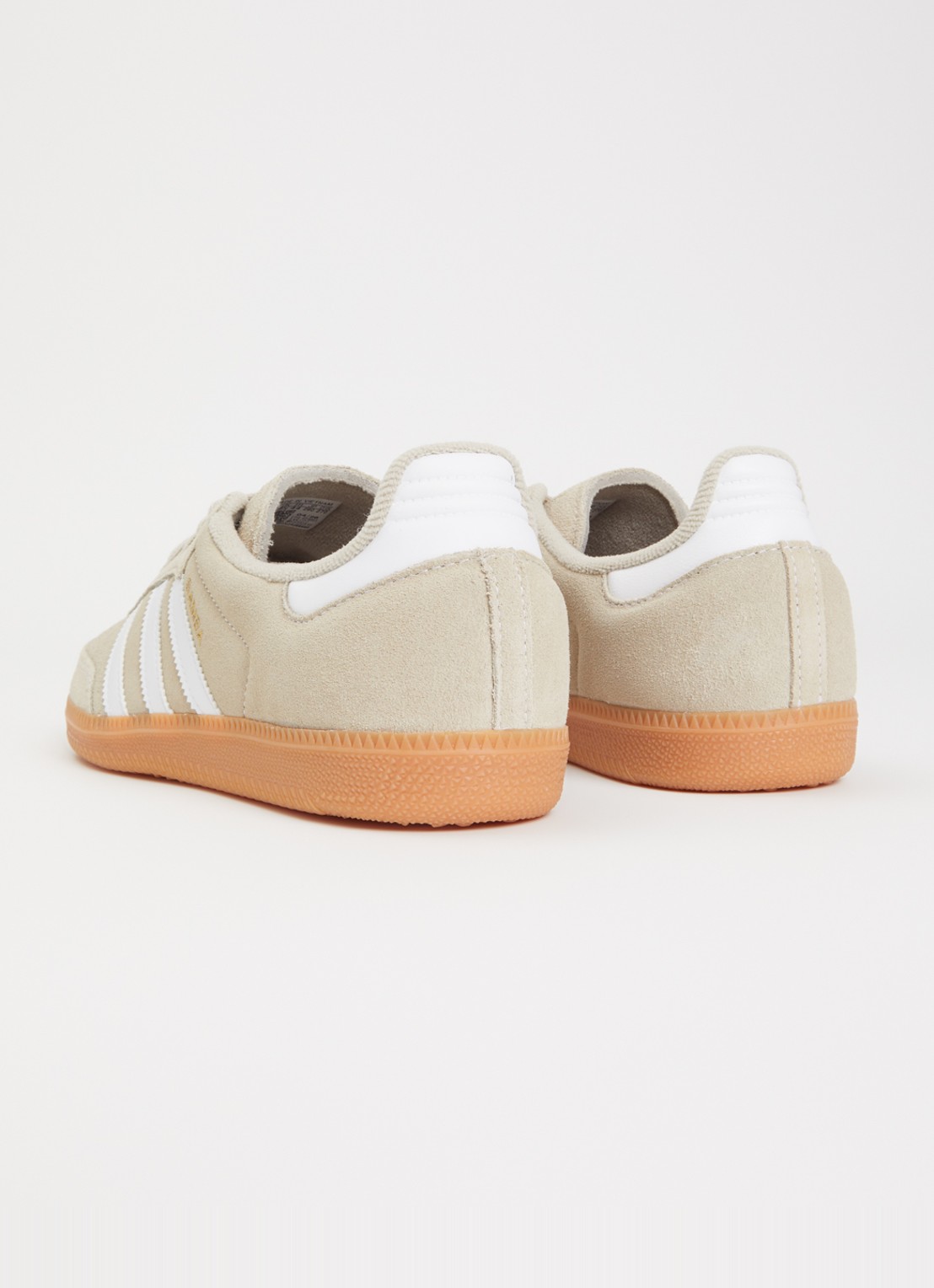 Adidas Samba OG sneaker met logo - achterkant 4 khaki