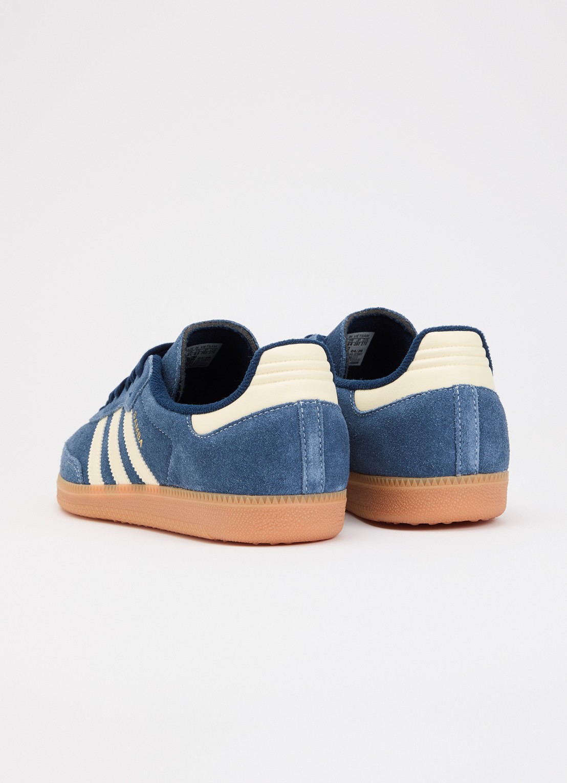 Adidas Samba OG sneaker met logo - achterkant 4 blauw