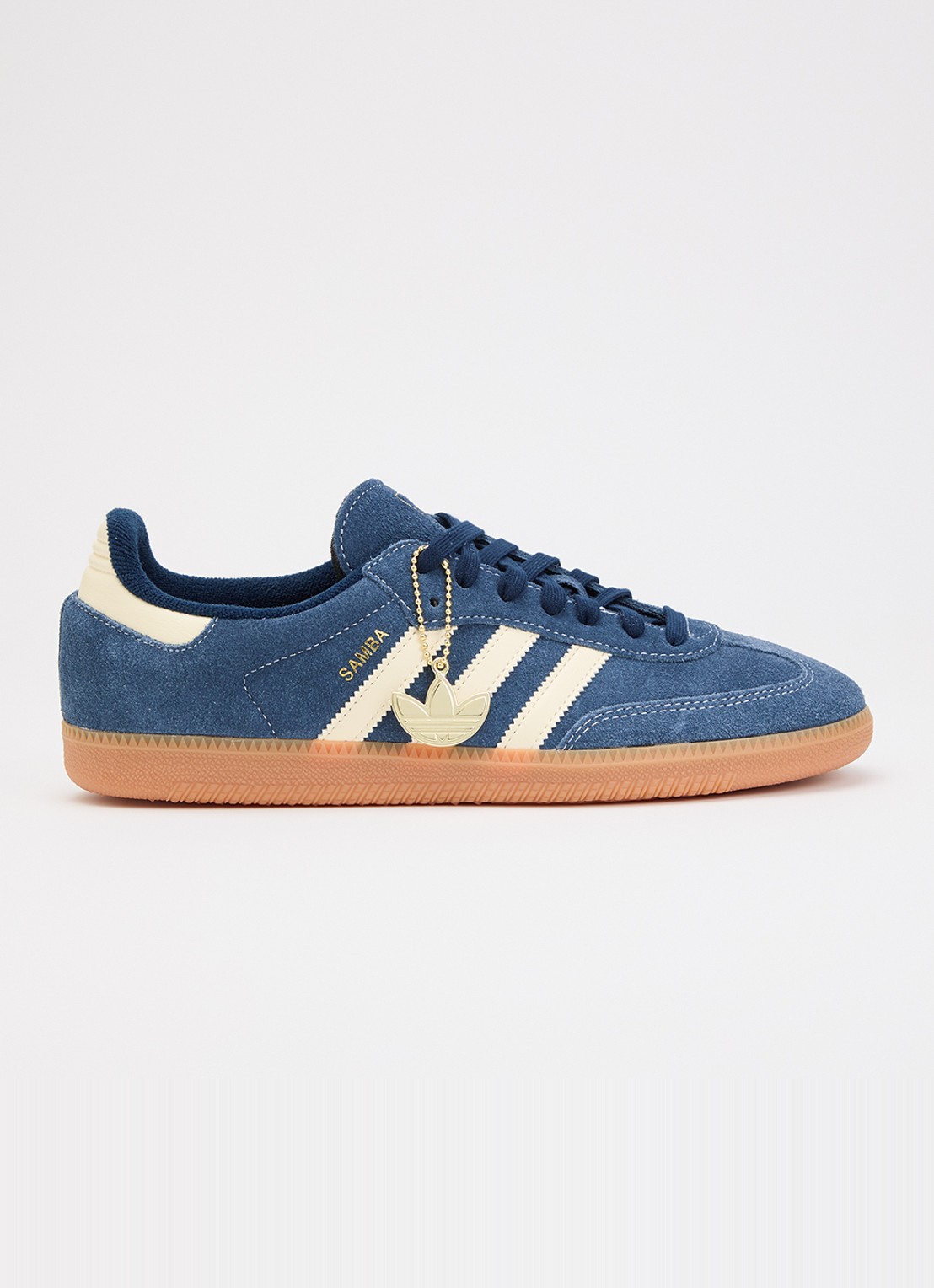 Adidas Samba OG sneaker met logo - voorkant 5 blauw