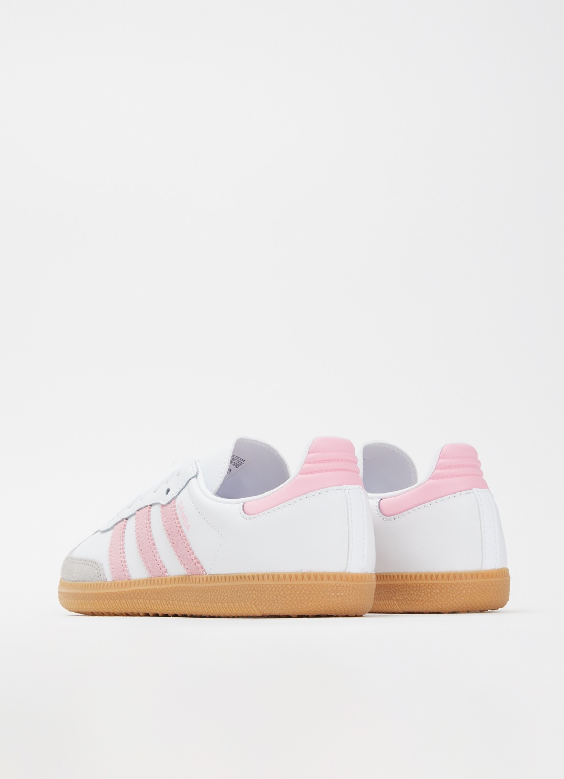 Adidas Samba OG sneaker van leer met details van suède - achterkant 4 wit