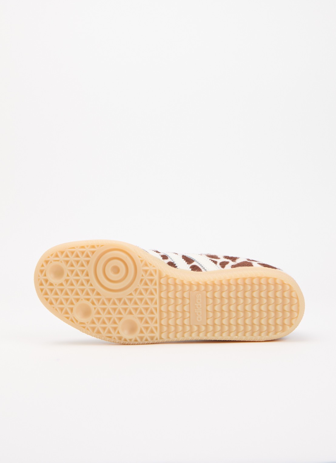 Adidas Samba OG sneaker van leer met dierenprint  - detail 5 lichtbruin