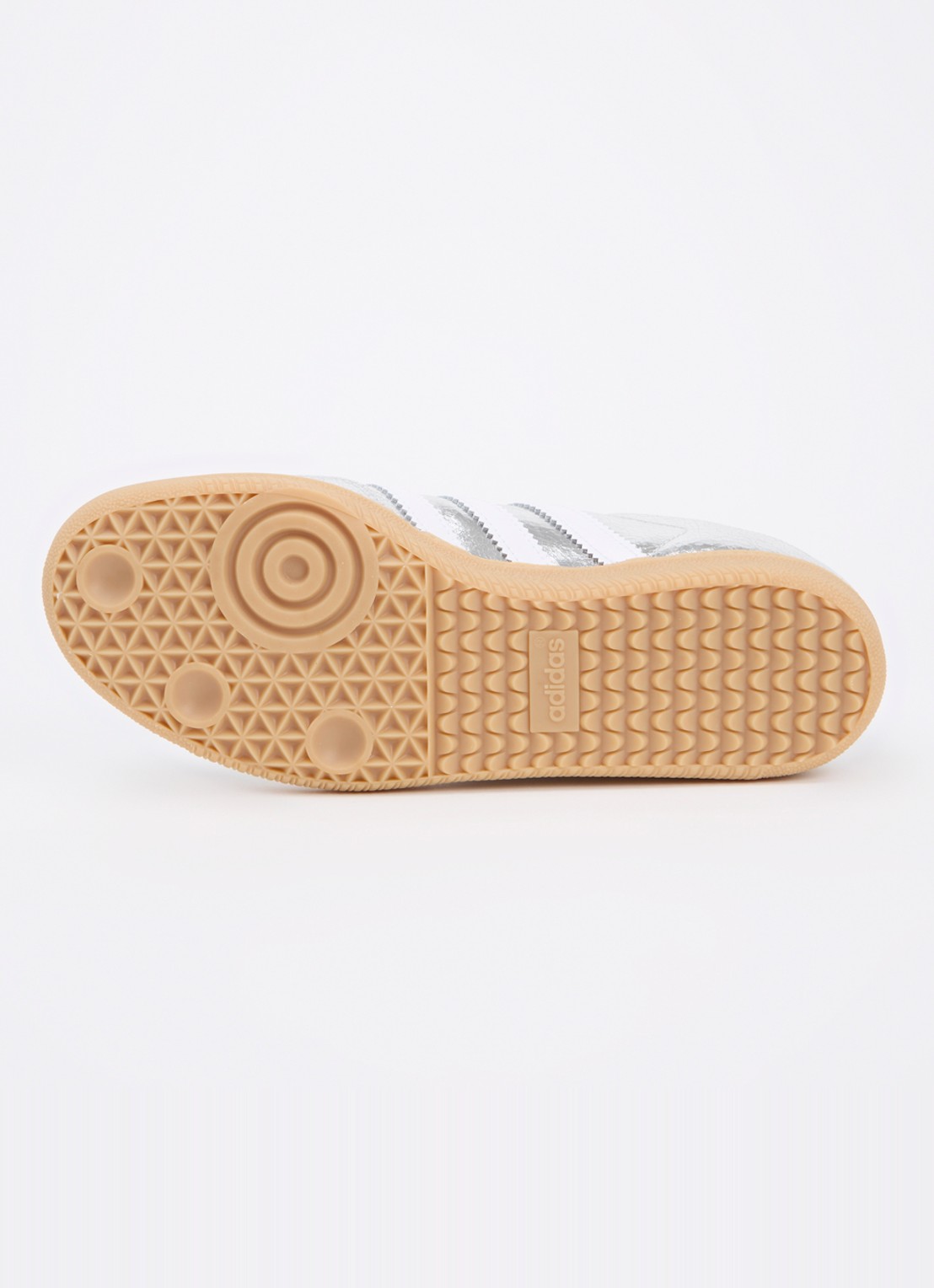 Adidas Samba OG sneaker van leer met lakfinish - detail 4 zilver