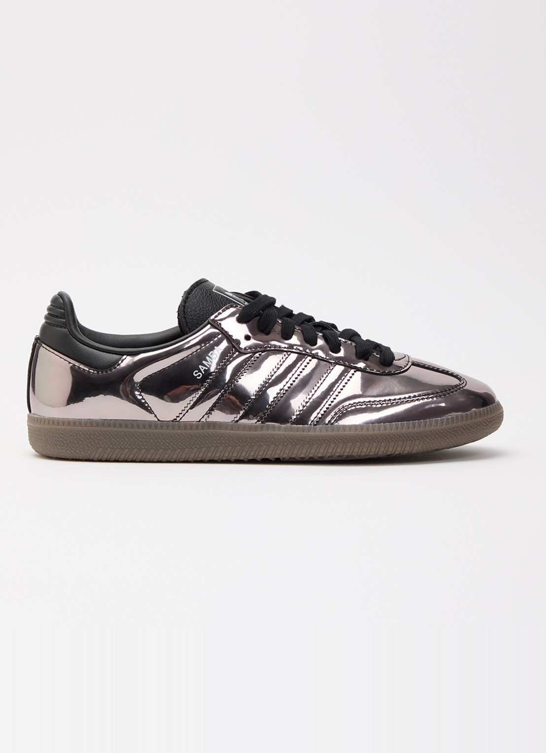 Adidas Samba OG sneaker van leer met lakfinish - voorkant 5 zwart