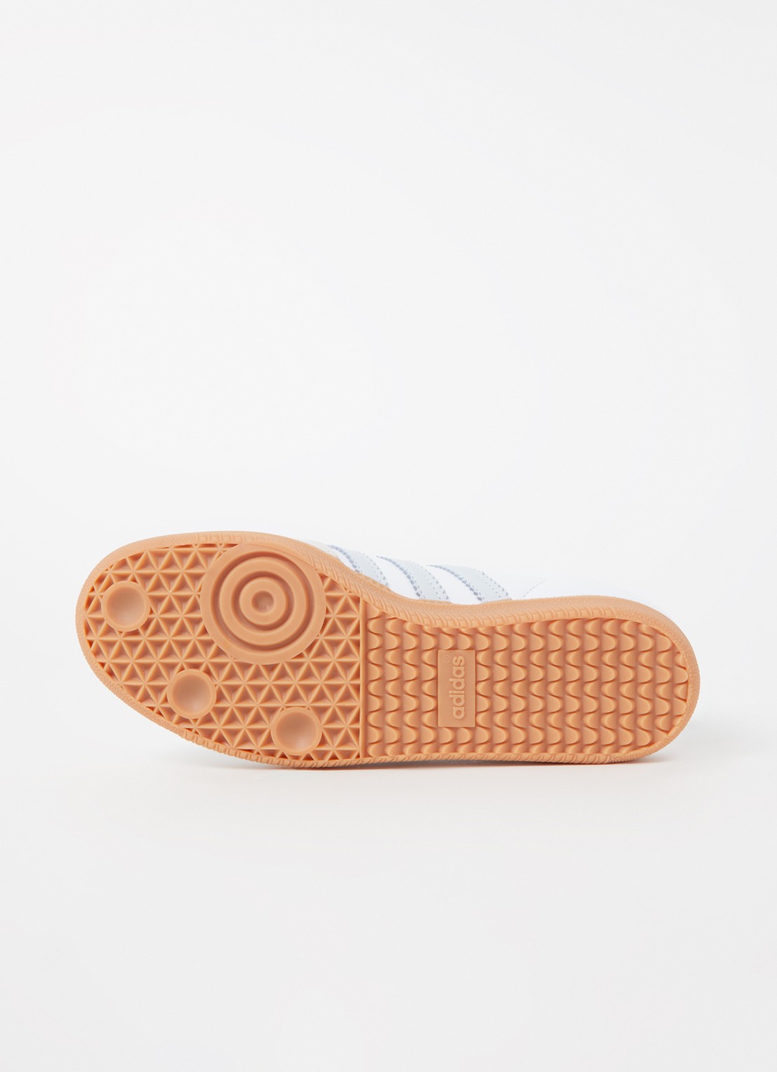 Adidas Samba OG sneaker van leer met suède details  - detail 5 lichtblauw