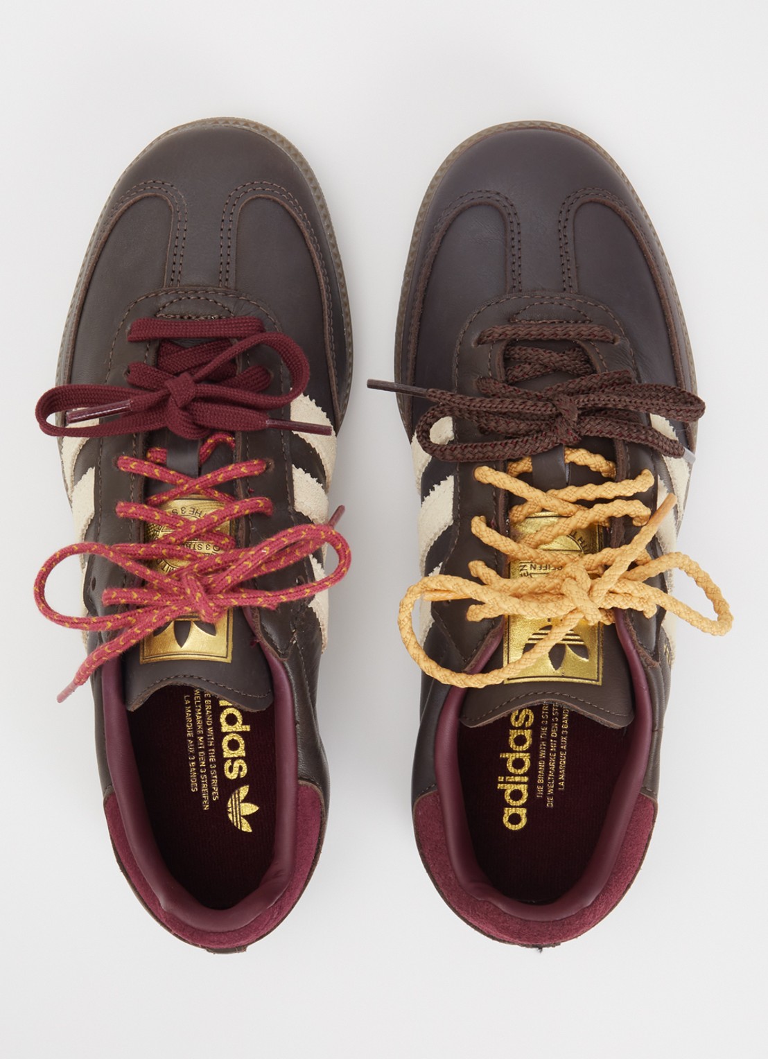 Adidas Samba OG sneaker van leer - detail 4 donkerbruin