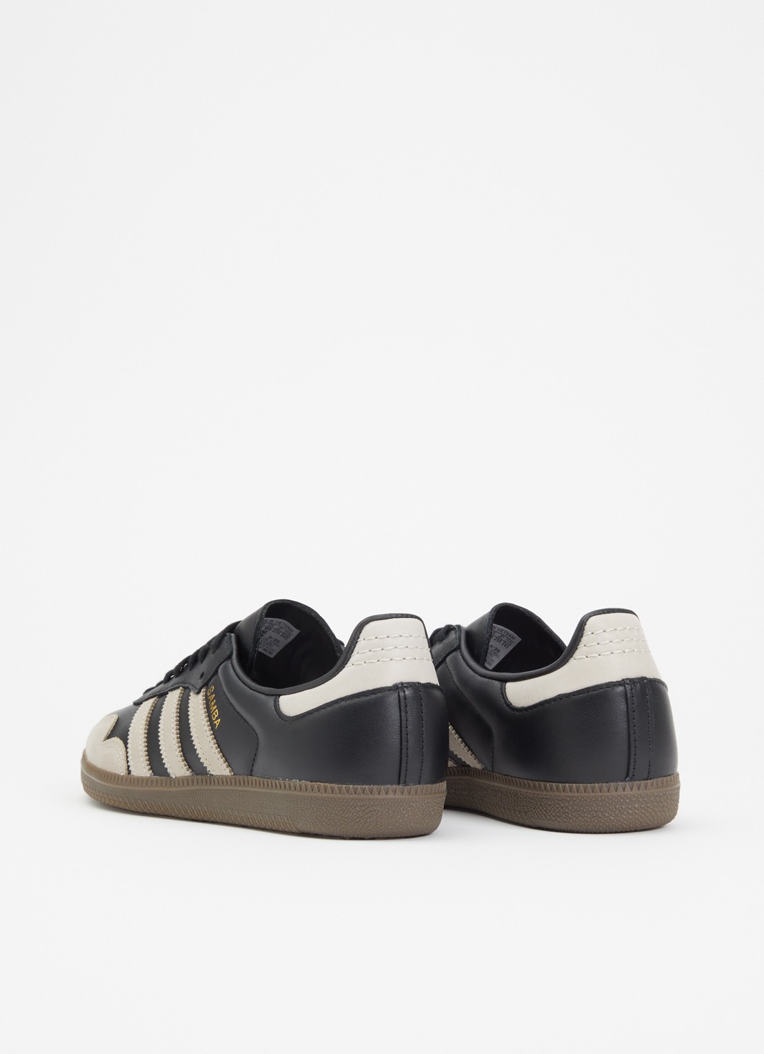 Adidas Samba OG sneaker van leer - achterkant zwart