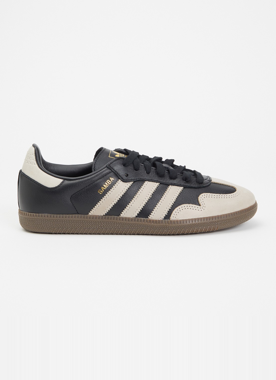 Adidas Samba OG sneaker van leer - voorkant 2 zwart