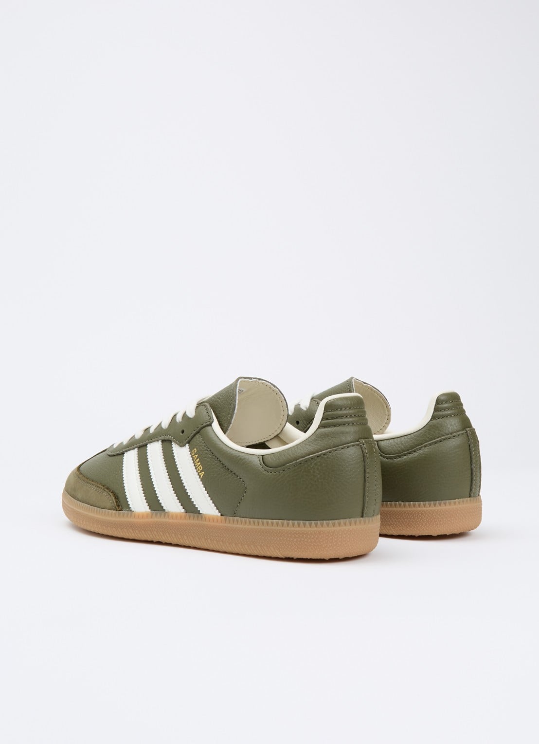 Adidas Samba OG sneaker van leer - achterkant 2 groen