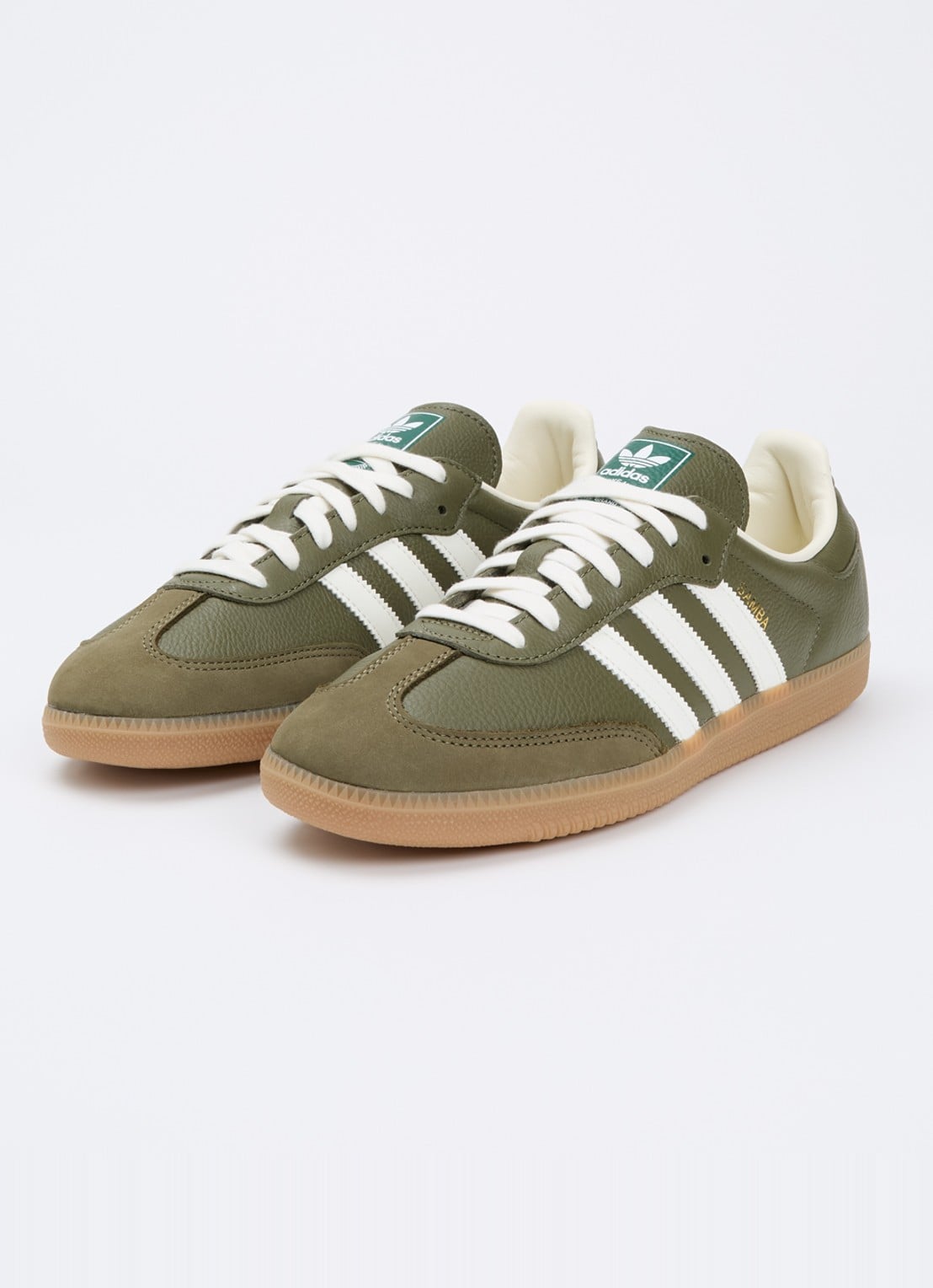 Adidas Samba OG sneaker van leer - detail 3 groen