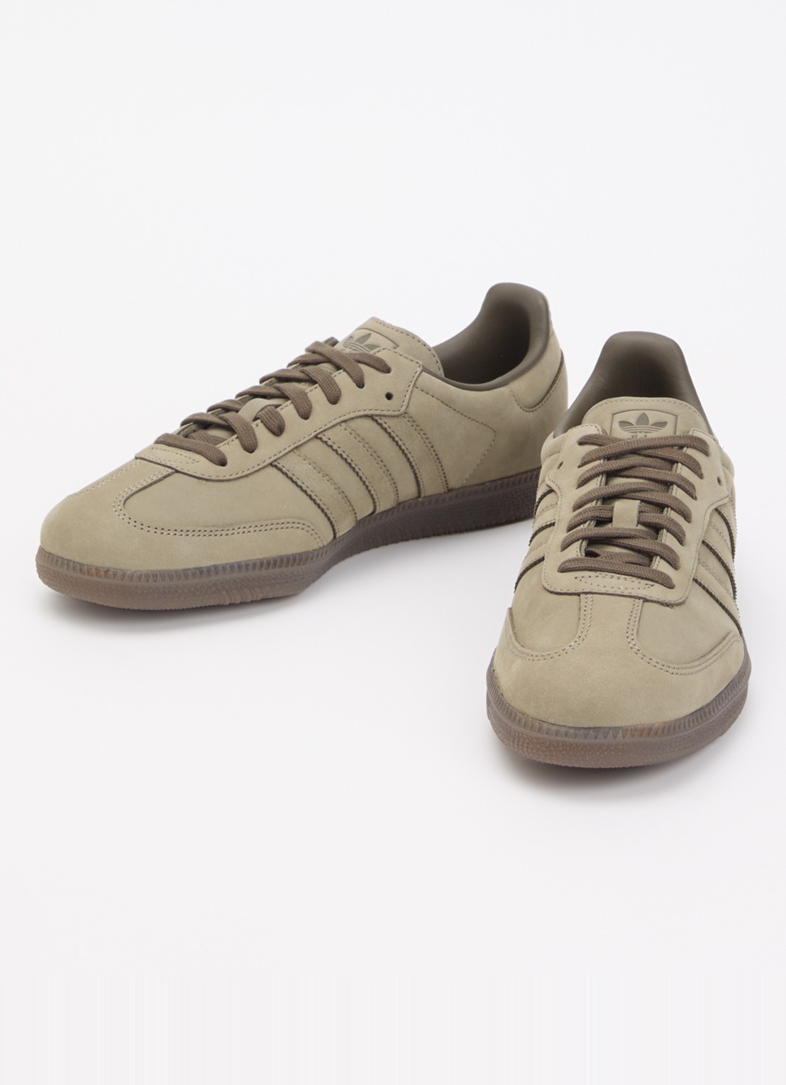 Adidas Samba OG sneaker van leer - detail 3 bronsgroen