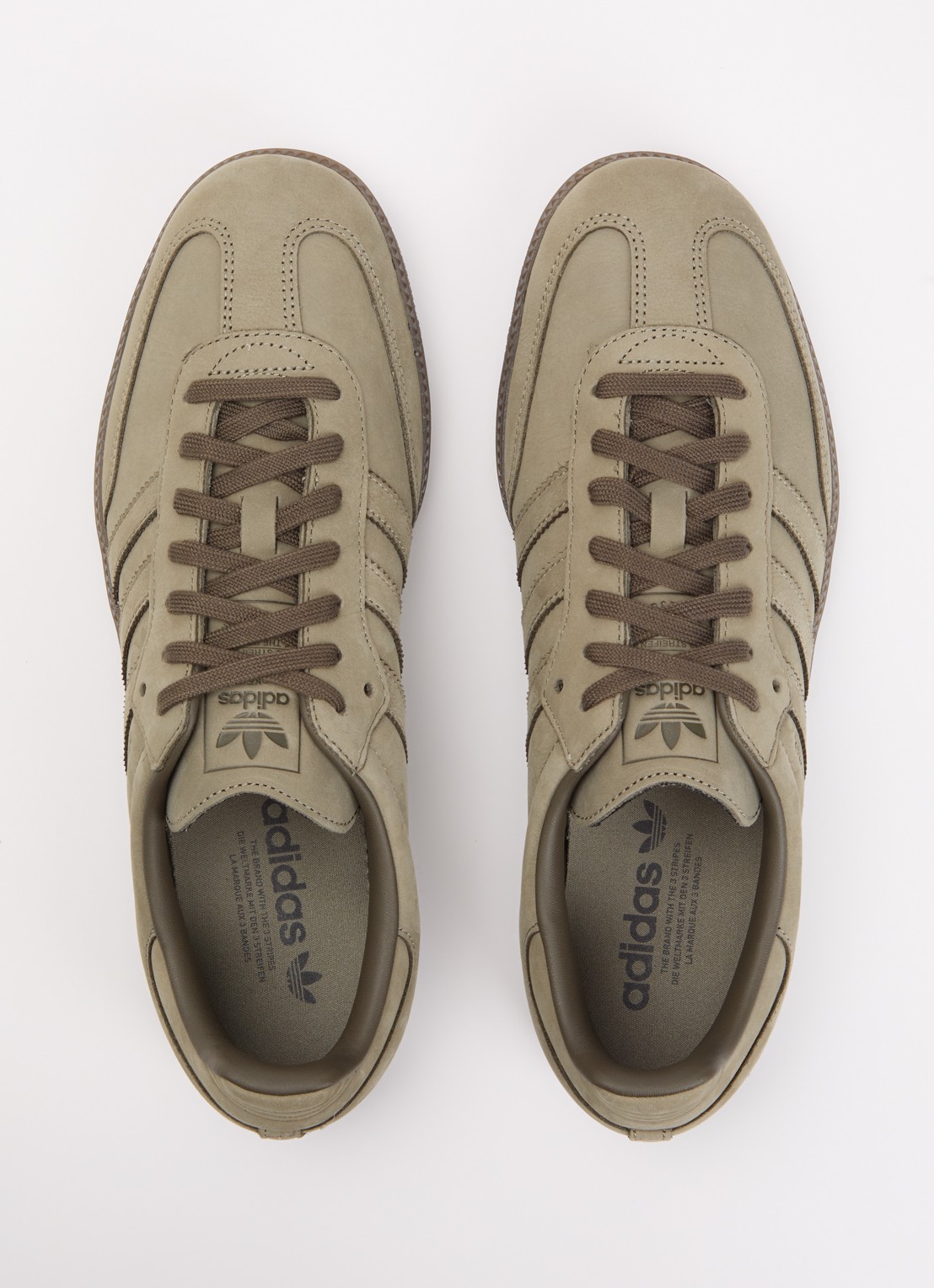 Adidas Samba OG sneaker van leer - detail 4 bronsgroen
