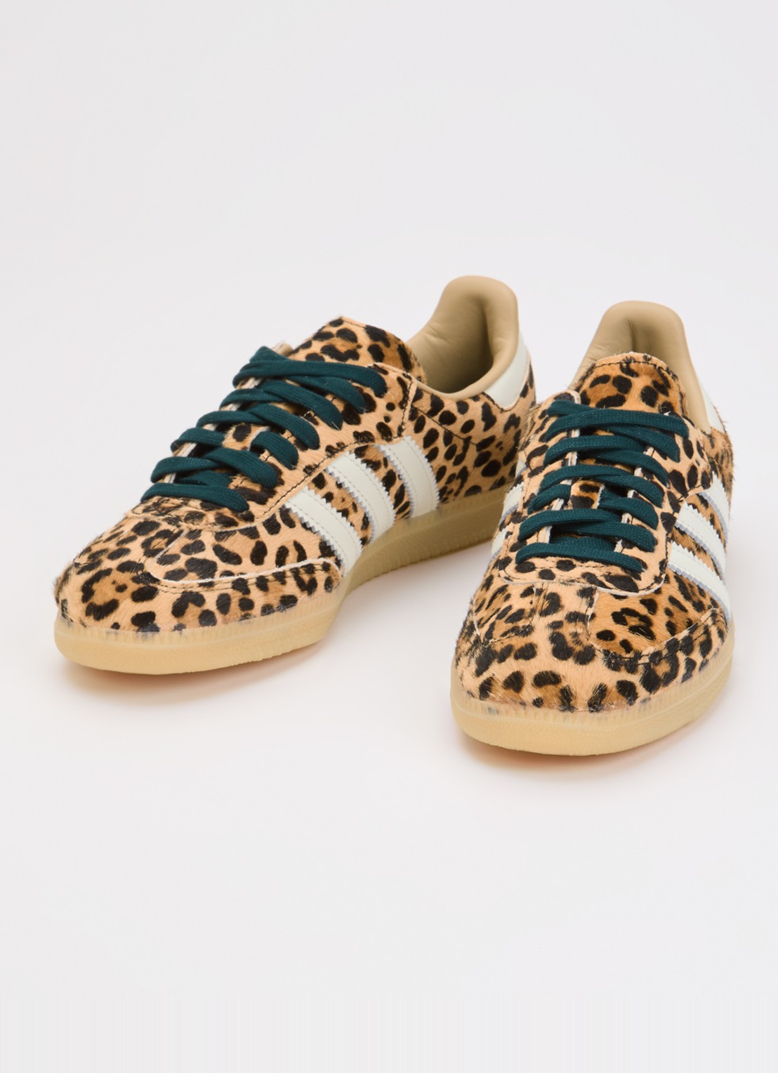 Adidas Samba OG sneaker van suède met leren details  - detail bruin