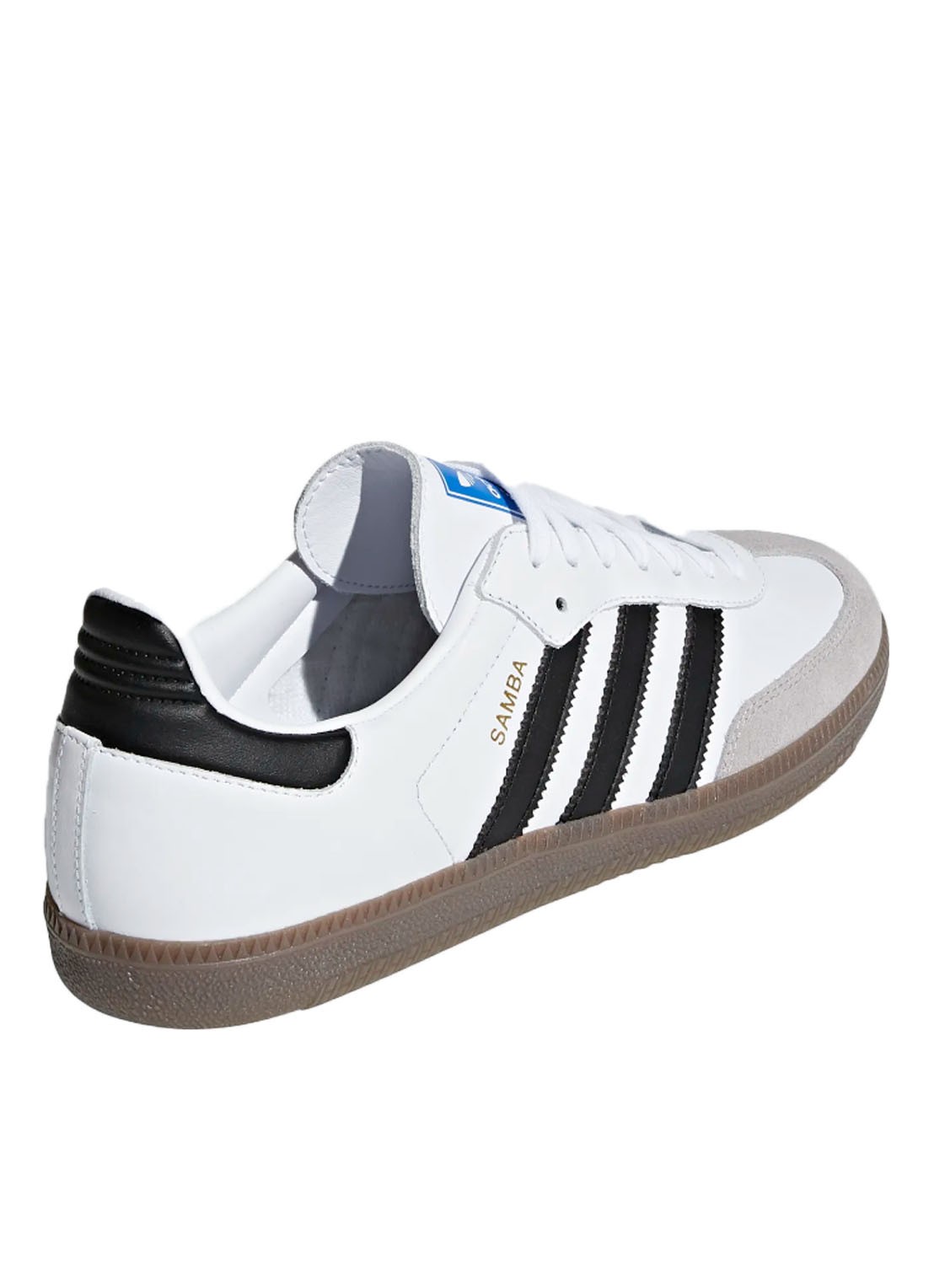 Adidas Samba OG sneakers van leer met suède details - detail 2 wit